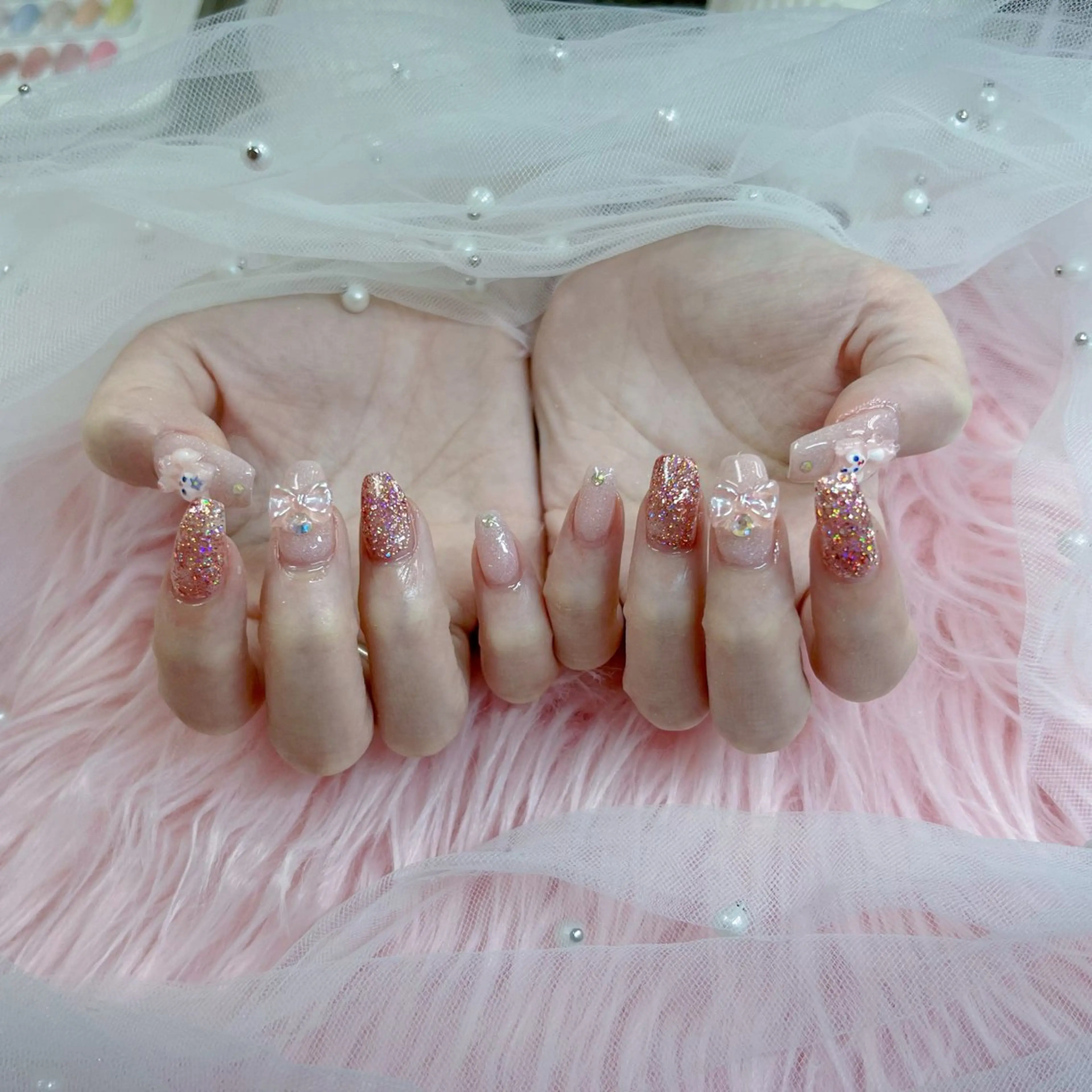 ネイル パーツ全部¥110 サロンミミのネイルデザイン