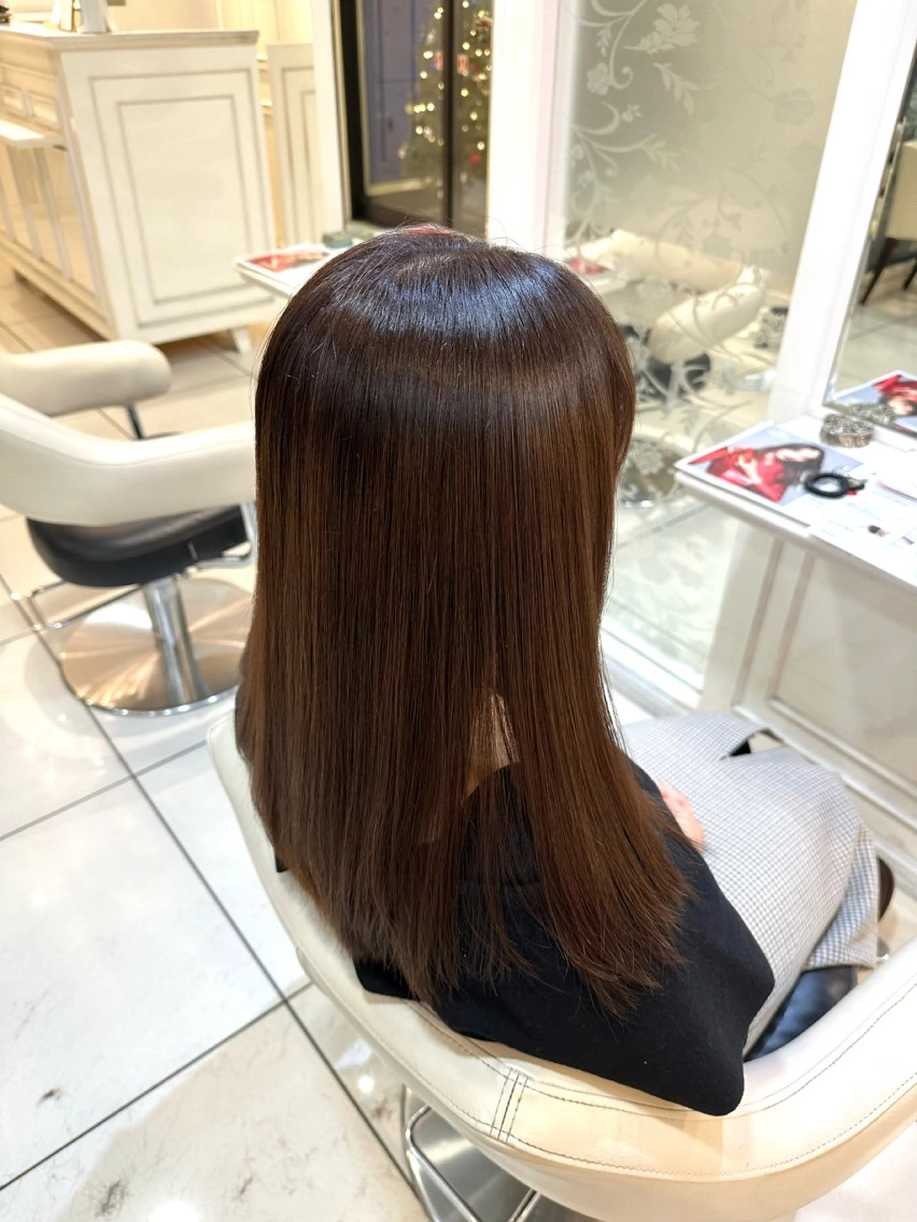 ロング カラー ツヤ重視 ワンカラー🫧Mioのヘアスタイル