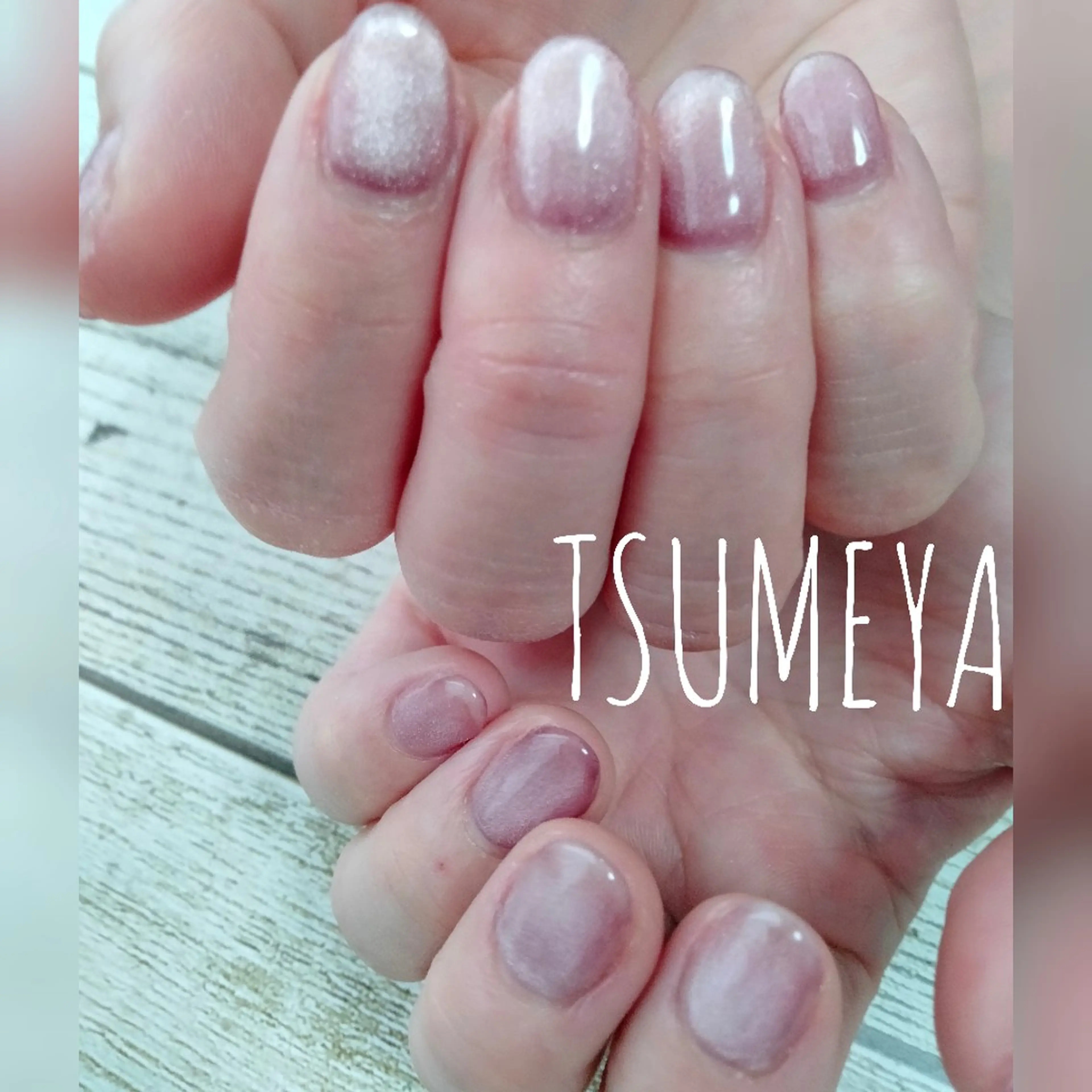 ネイル キラキラネイル マグネットネイル ワンカラーネイル _TSUMEYA _のネイルデザイン