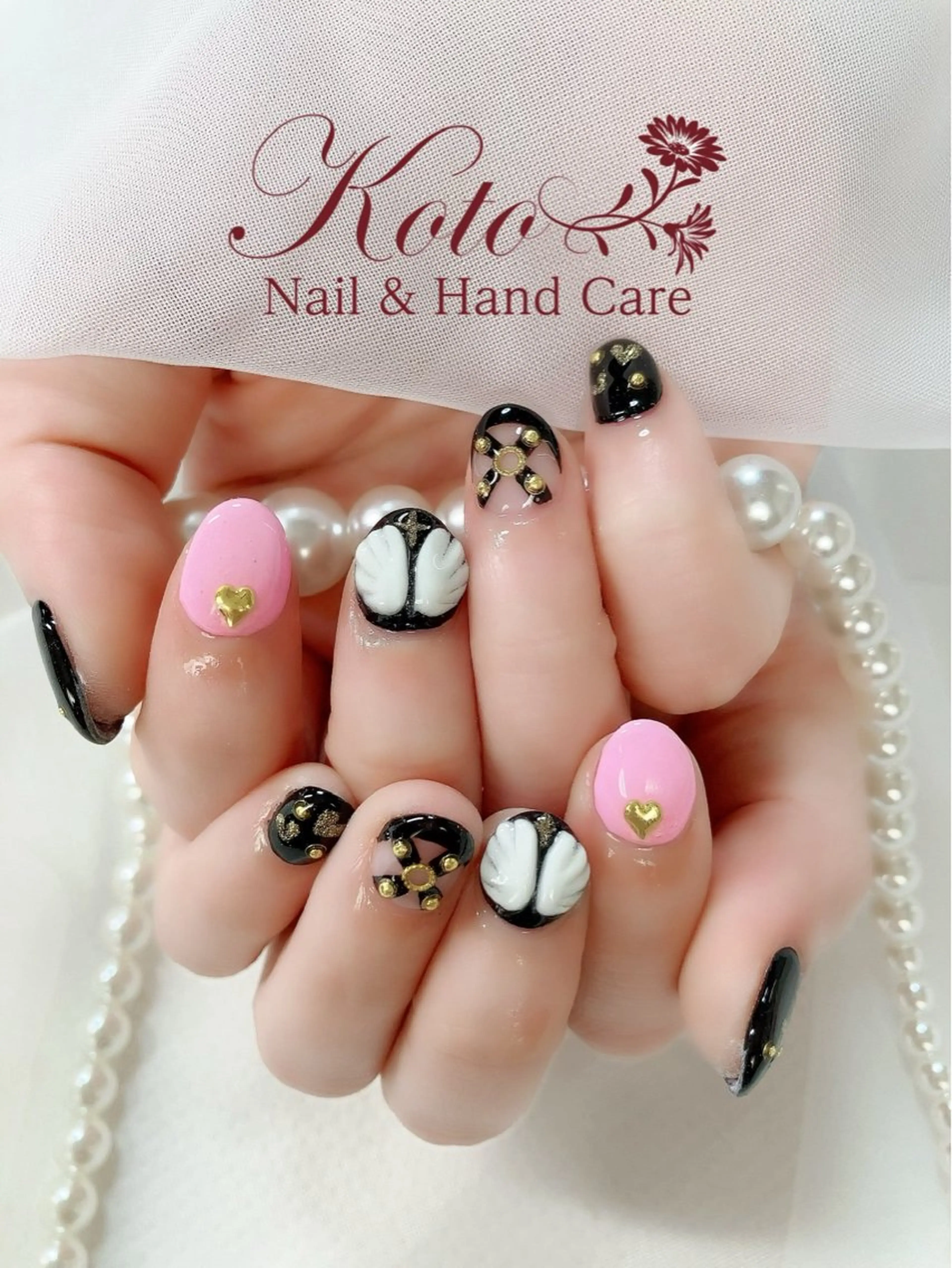 ネイル 長さ出し ジェルネイル 持ち込み ニュアンスネイル 赤色 ハンドネイル Nail Salon KOTOのネイルデザイン
