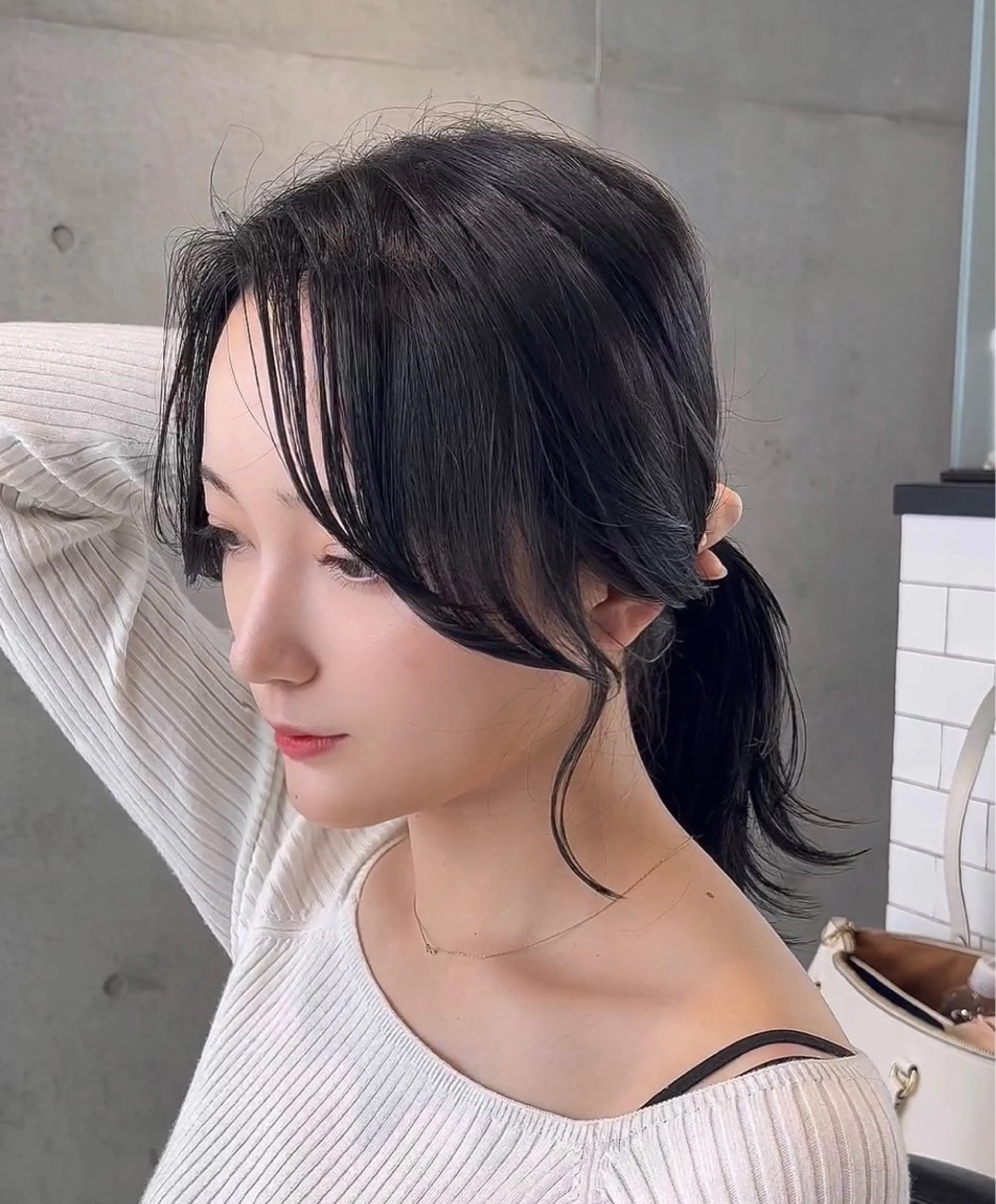 ミディアム カラー カット ヘアカラー トリートメント 🌫️大人韓国ヘア 🌫️naoyaのヘアスタイル