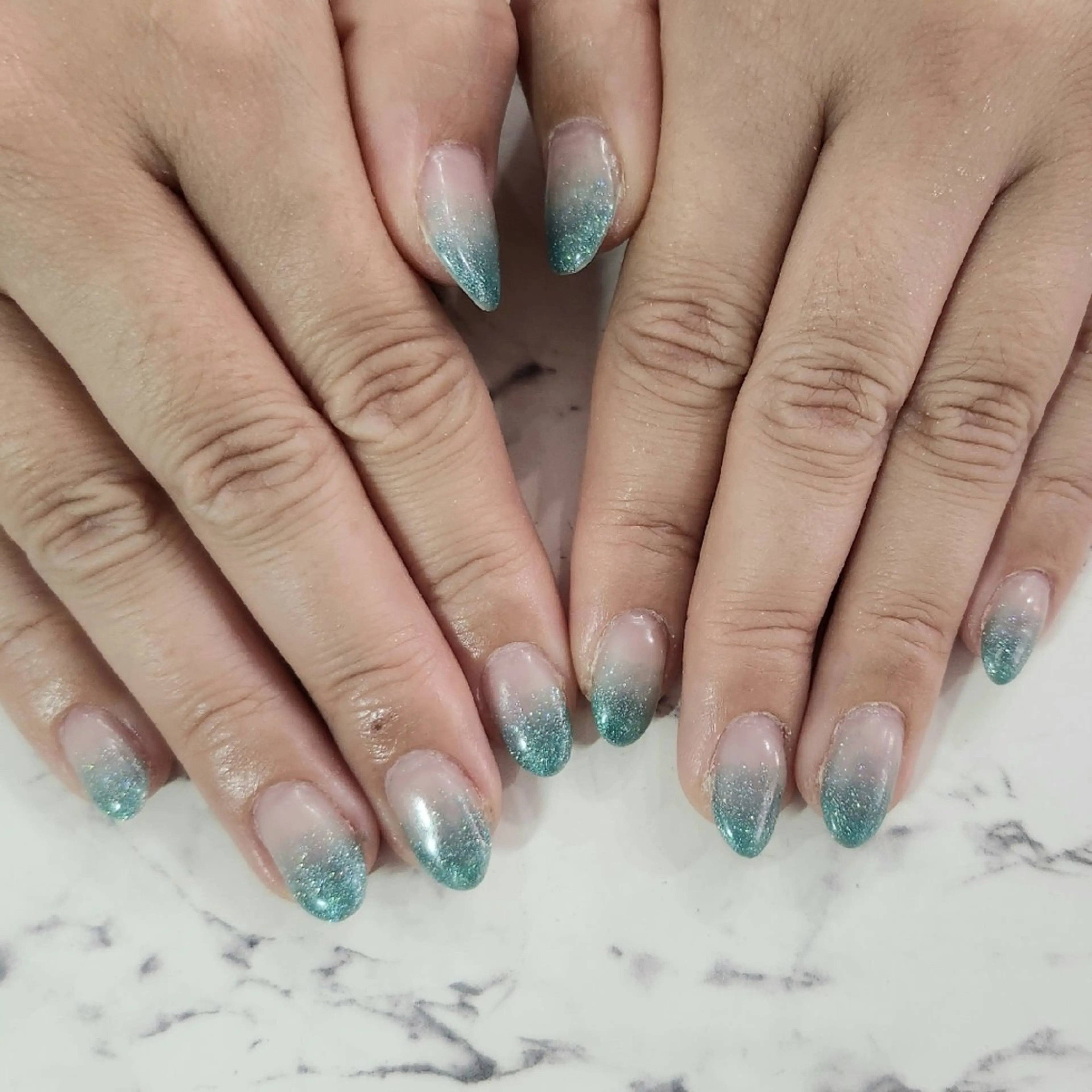 ネイル ラメ(グリッター) ラメグラデーション シンプルネイル ハンドネイル Nail salon K TOMO西川越のネイルデザイン