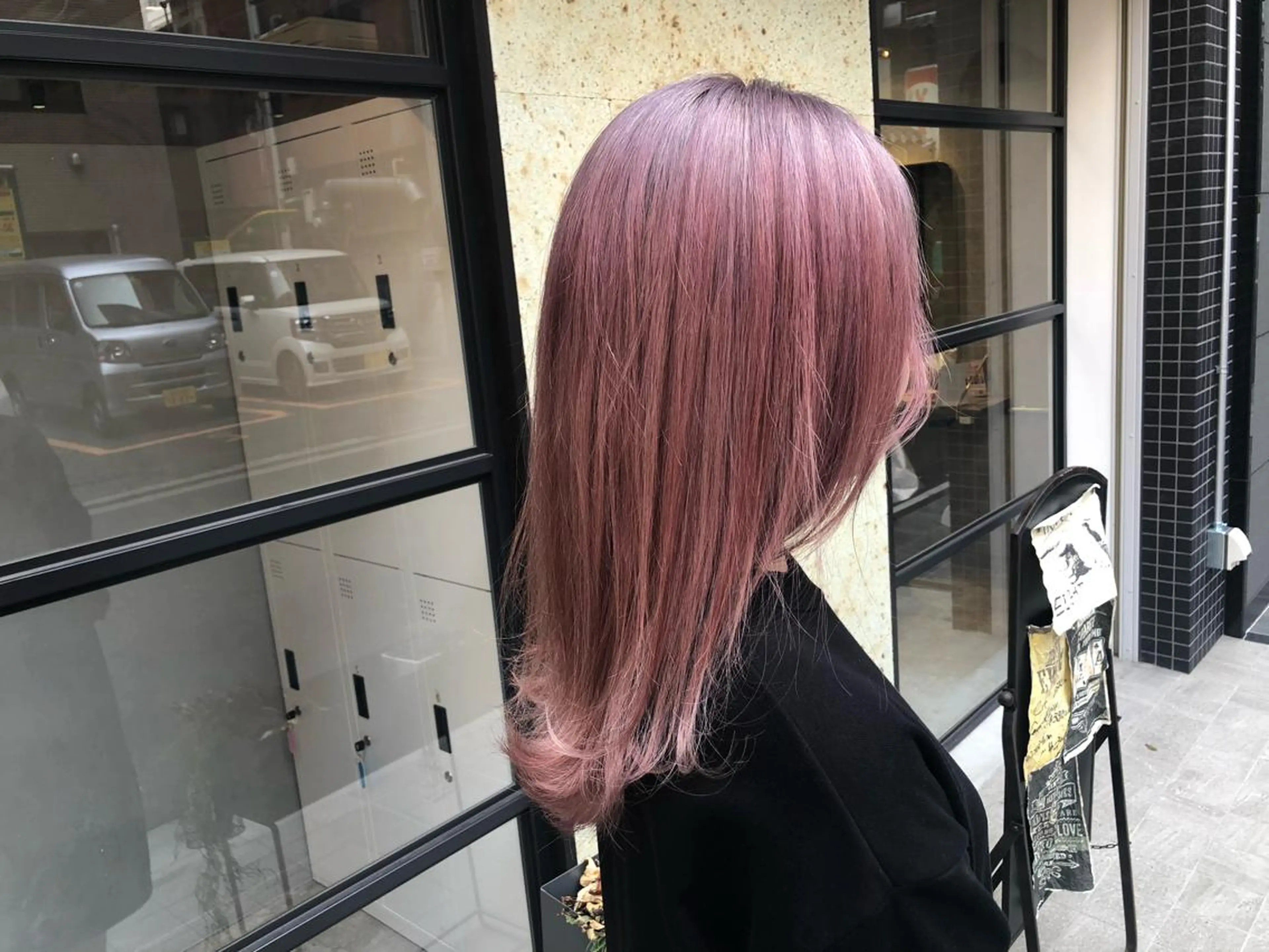 セミロング カラーモデル募集中 美容室ハピスのヘアスタイル