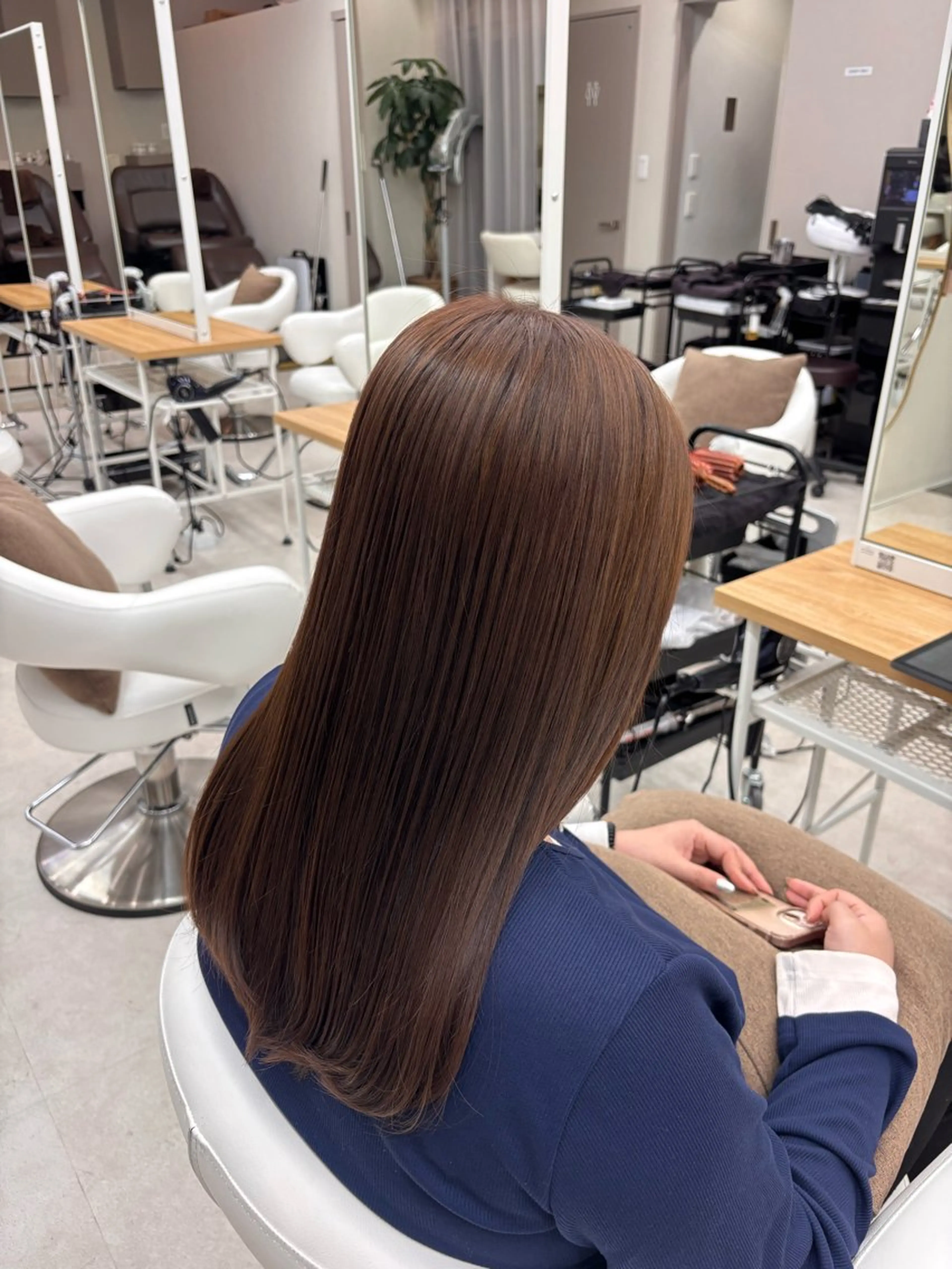 セミロング ヘアカラー トリートメント ヘアセット 𝗆𝗂𝗒𝗎 🐈‍⬛🎀のヘアスタイル