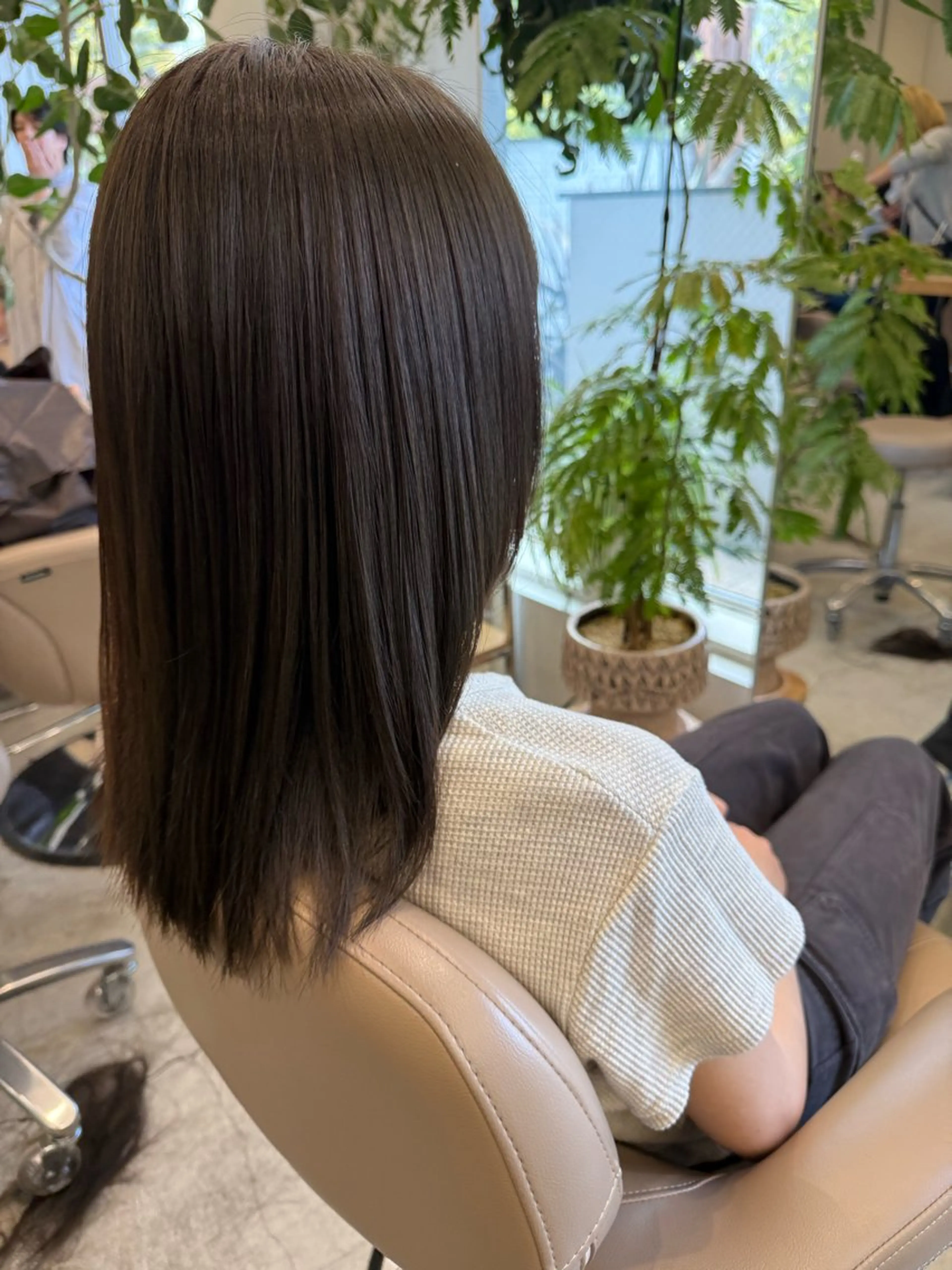 セミロング カラー 💛🤍U too e’s /店長🧸のヘアスタイル