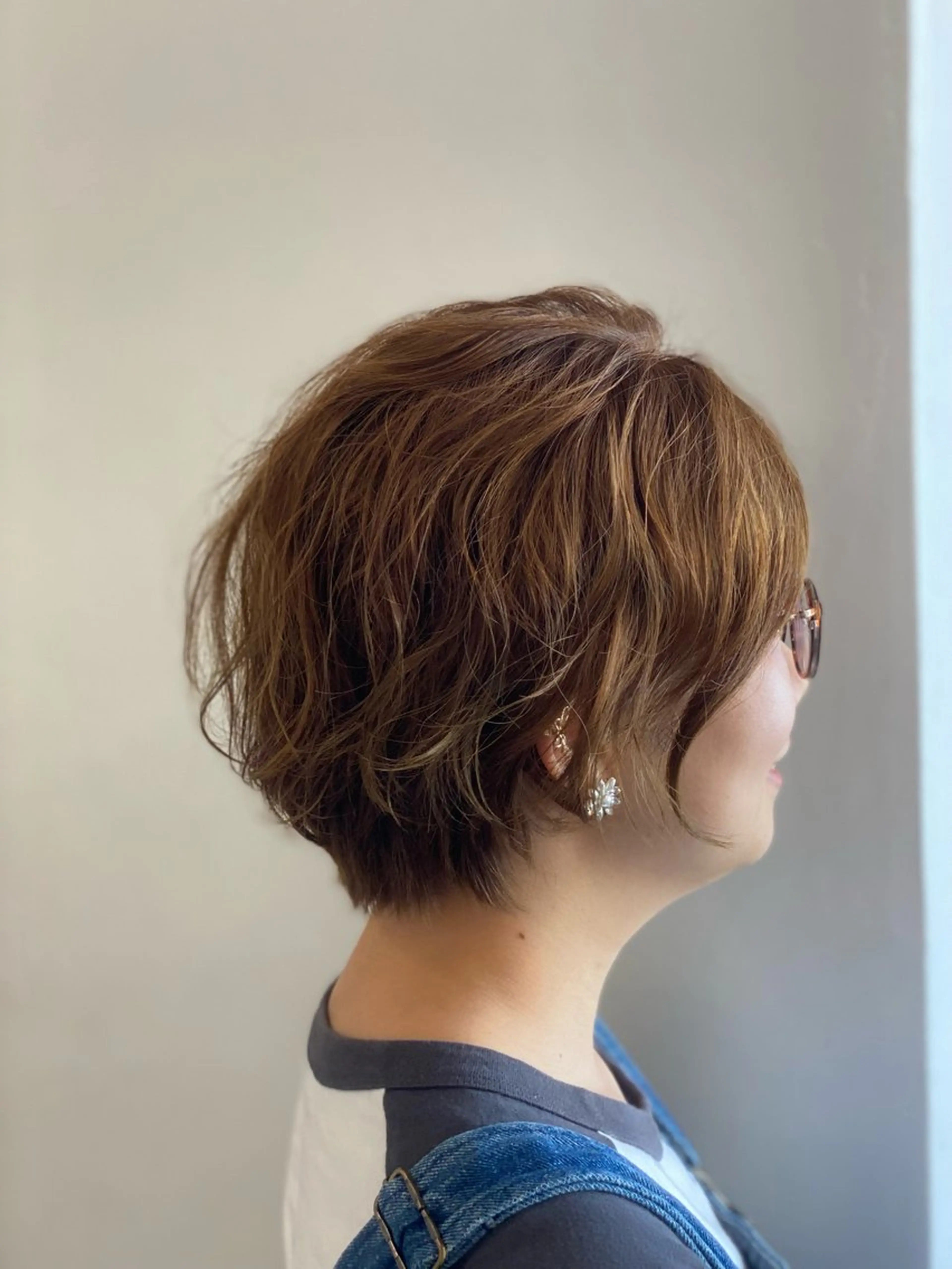 ショート ショートボブ ボブ ショートヘア カット パーマ 仲矢 あゆ美のヘアスタイル