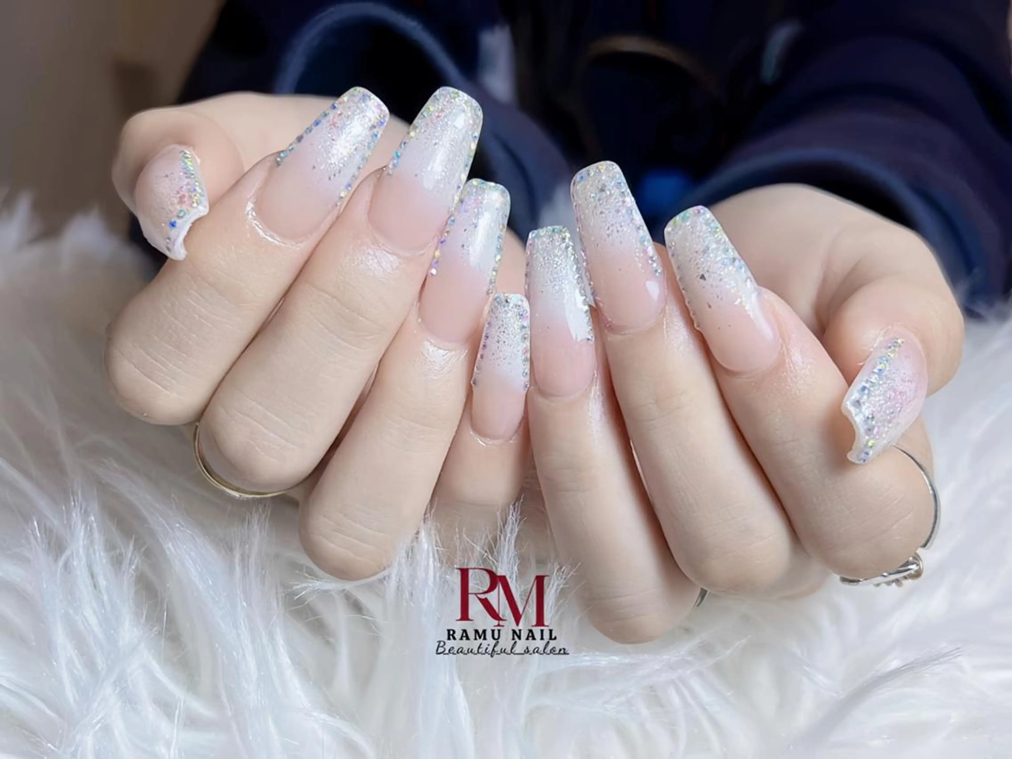 ネイル フレンチネイル 韓国ネイル シンプルネイル ネイルチップ ワンホンネイル ハンドネイル RAMU_Nail 池袋店のネイルデザイン