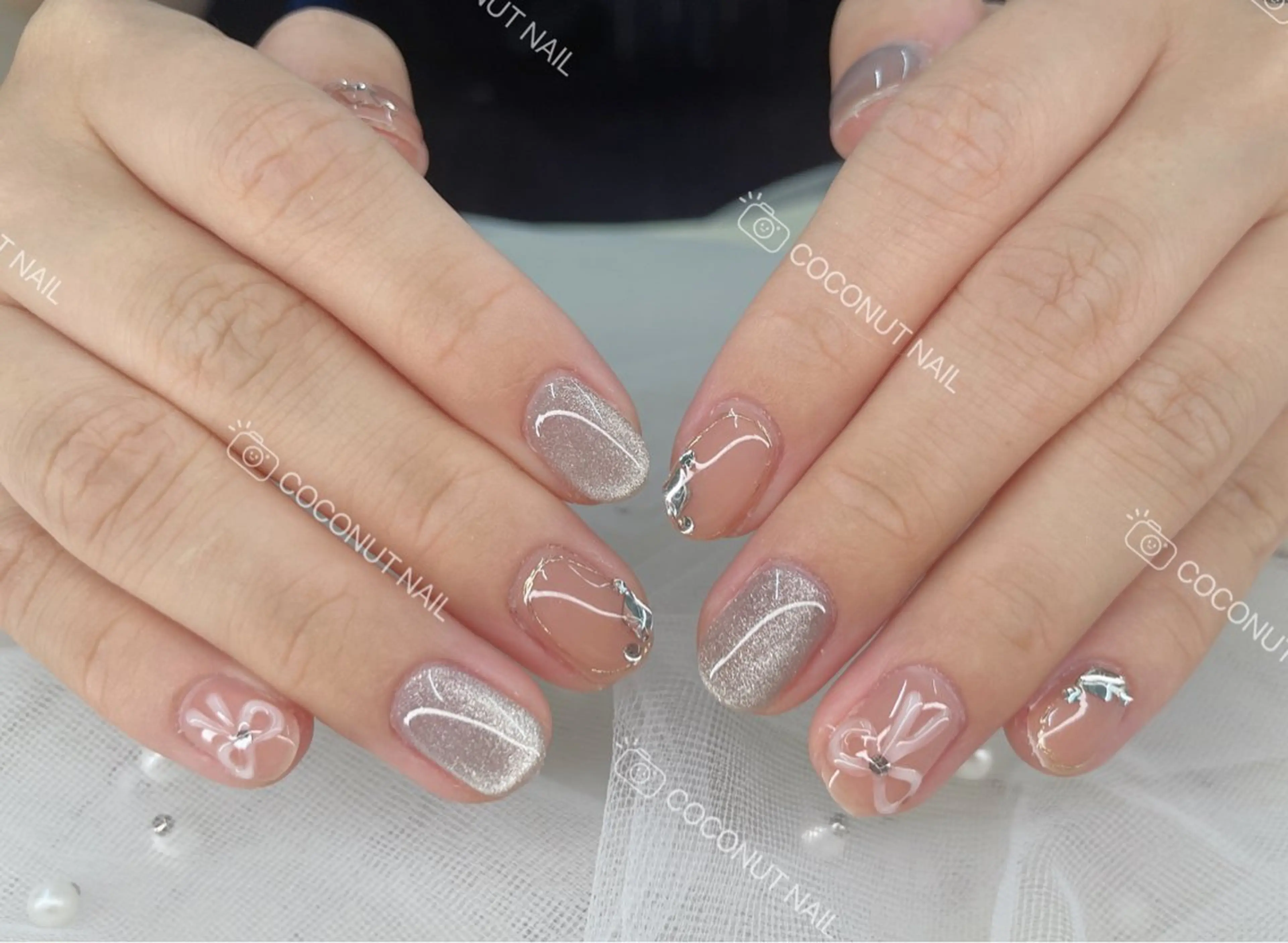 ネイル ハンドネイル 神田 ココナッツのネイルデザイン