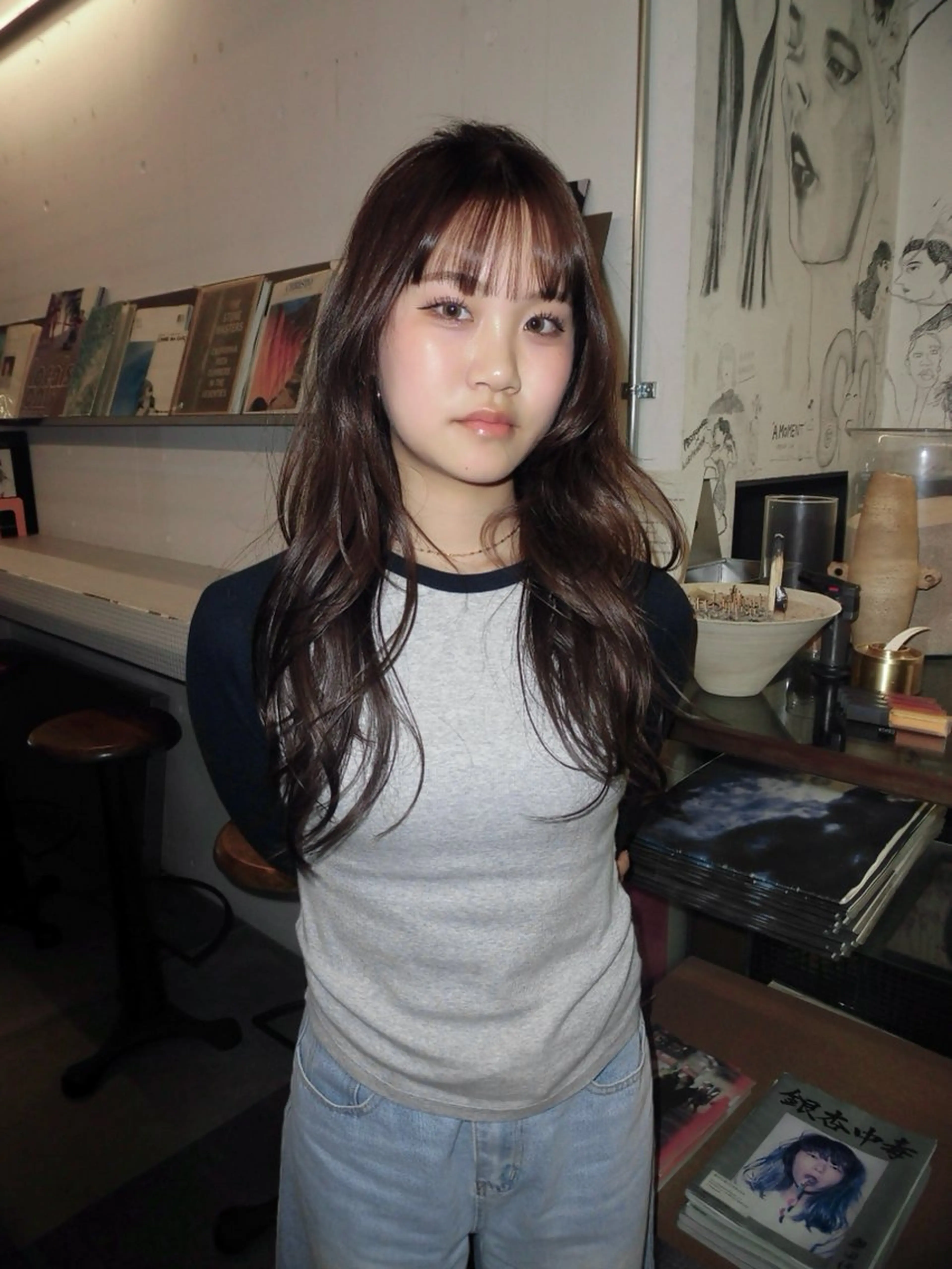 ロング カラー 工藤 姫和のヘアスタイル