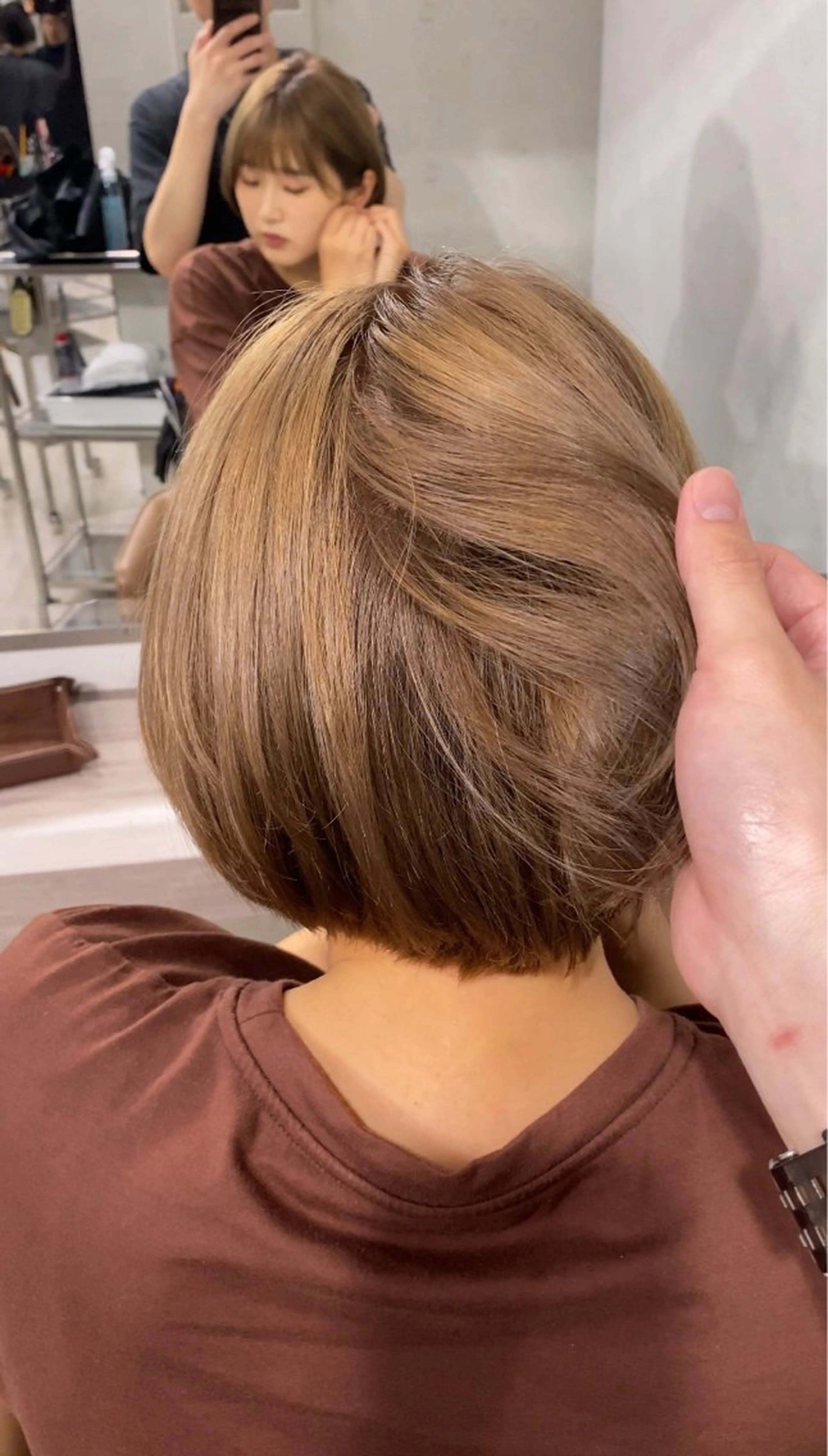 カラー 🫧似合わせショート イシダ🫧のヘアスタイル