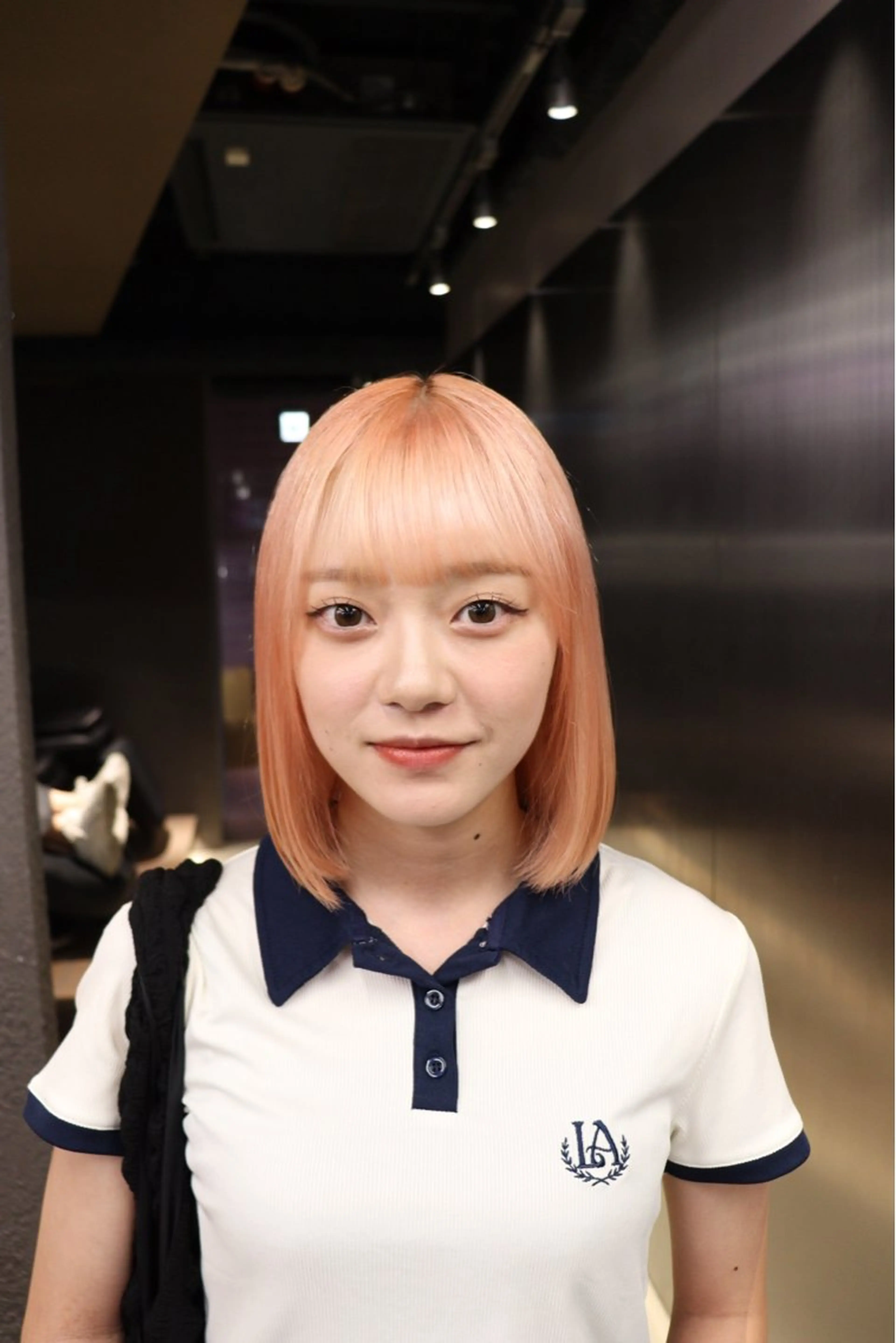 ショート カラー ベージュカラー オレンジ オレンジベージュ カット ヘアカラー トリートメント 鈴木/ニュアンス パーマ/メンズのヘアスタイル