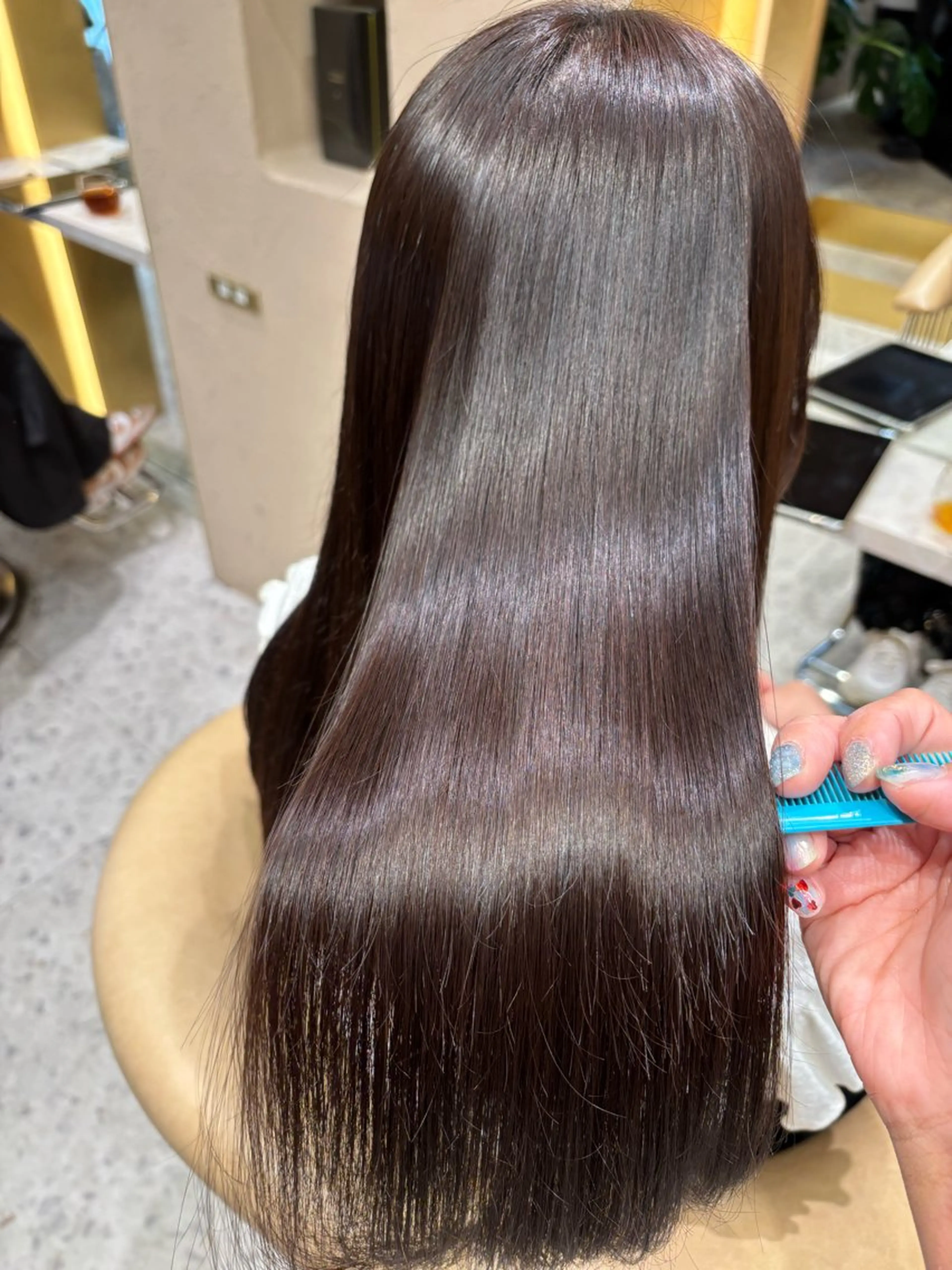 ロング パーマ 縮毛矯正 あかね☆ヘアアレンジ /ボブ/縮毛矯正のヘアスタイル