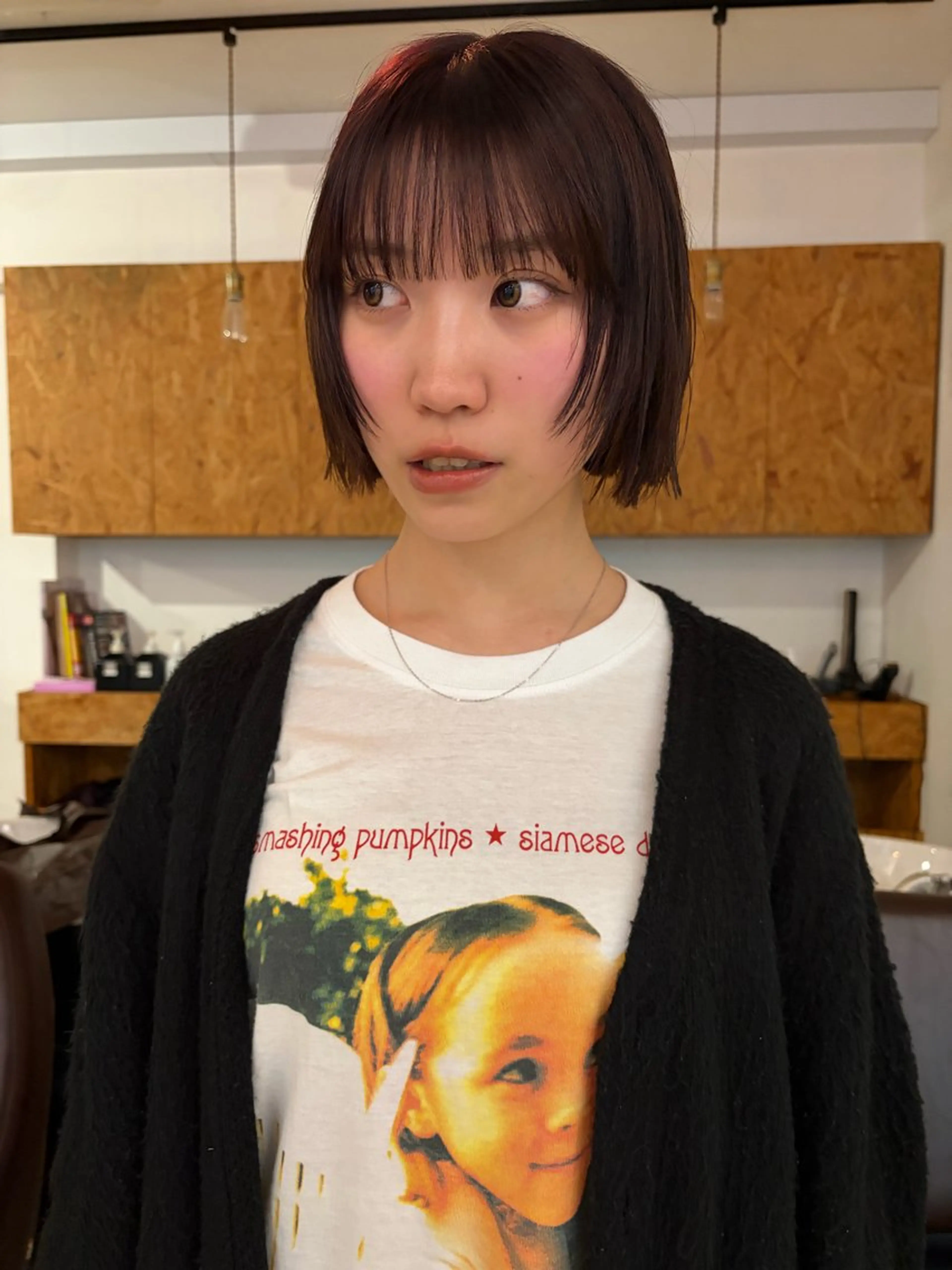 ショート ヘアカラー トリートメント YUUKI/ウルフ .ボブパーマのヘアスタイル