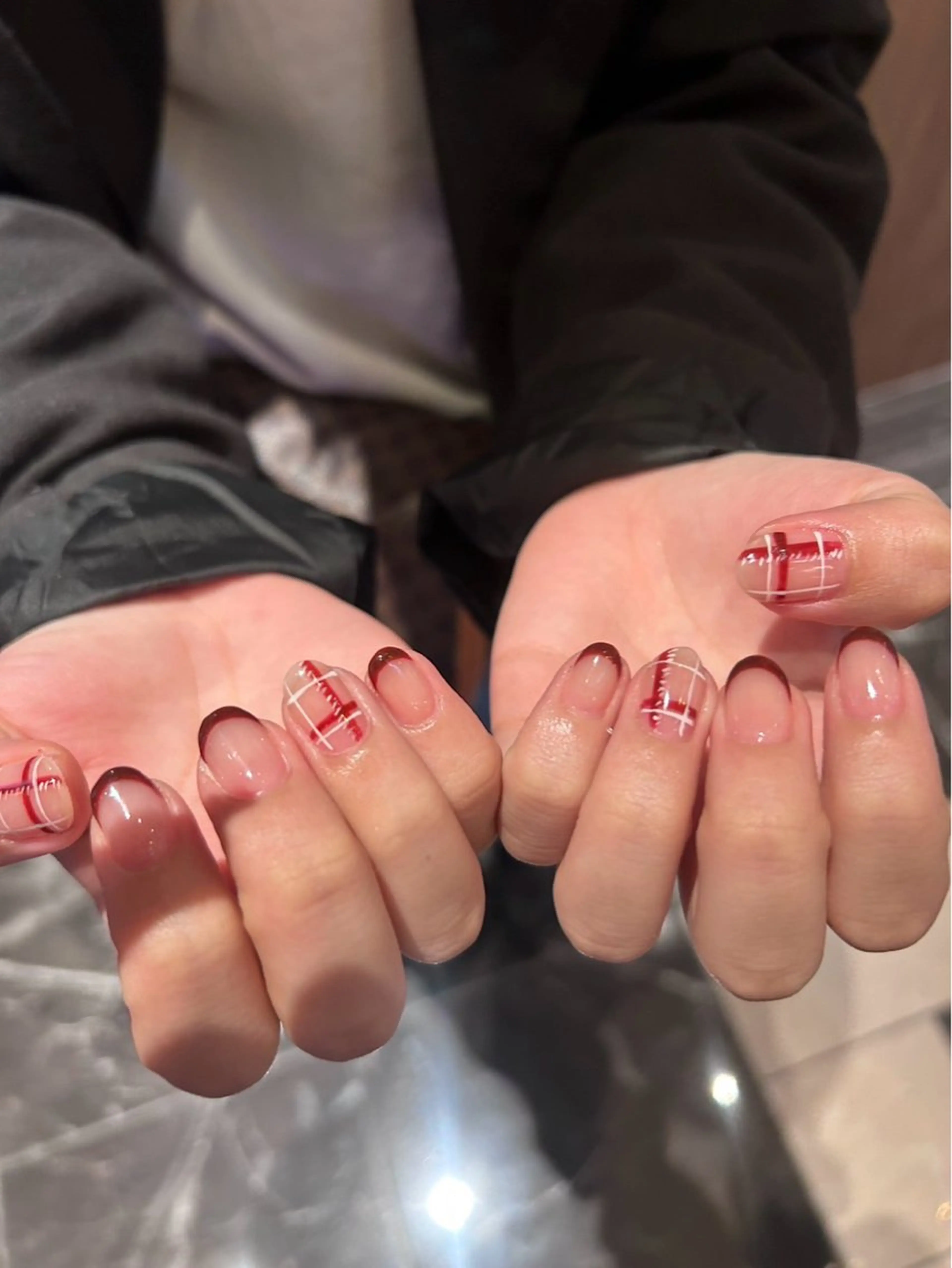 ネイル フレンチネイル EmaNail Risaのネイルデザイン