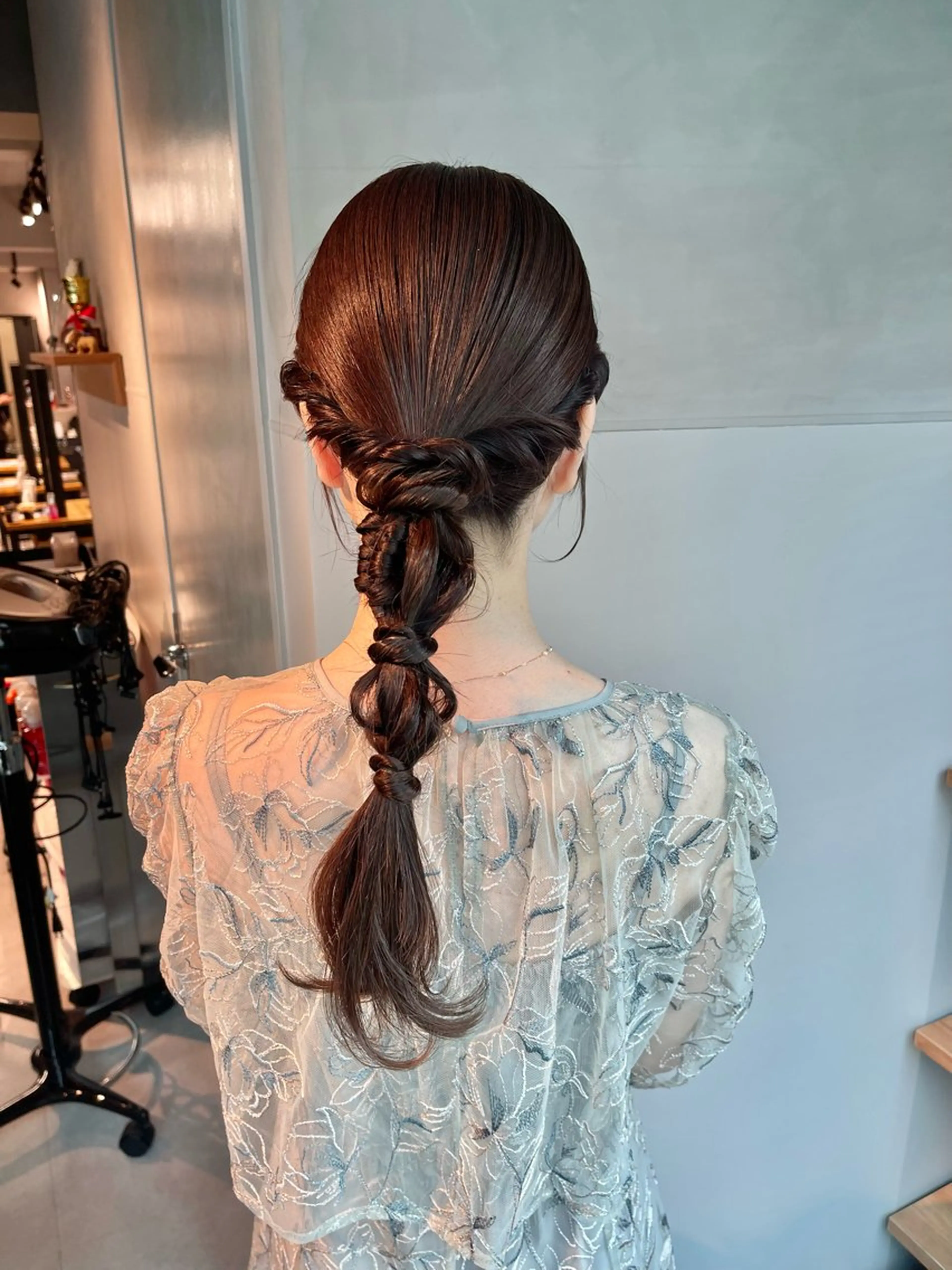 ヘアアレンジ ポニーテール 結婚式・ブライダル 卒業式のヘアスタイル ヘアセット charm《銀座》 ヘアセット/縮毛矯正のヘアスタイル