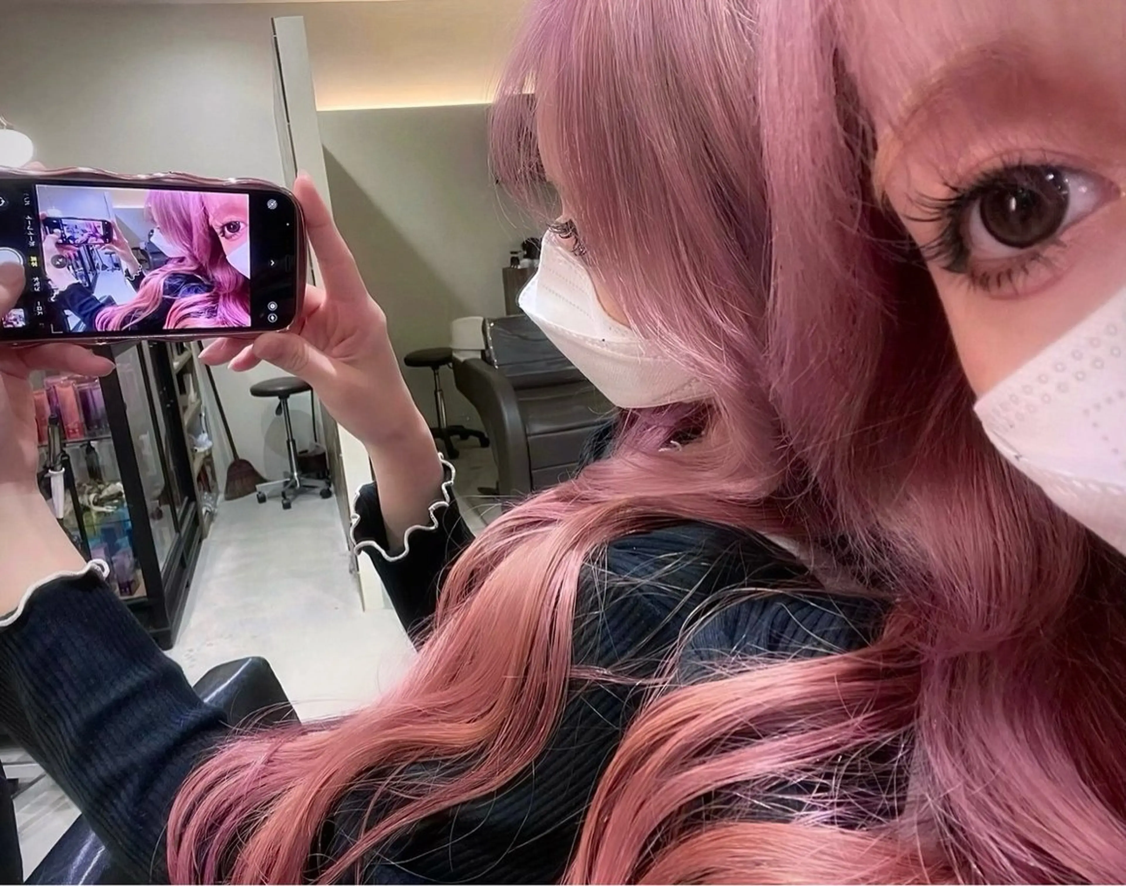 ロング カラー tim hinaのヘアスタイル