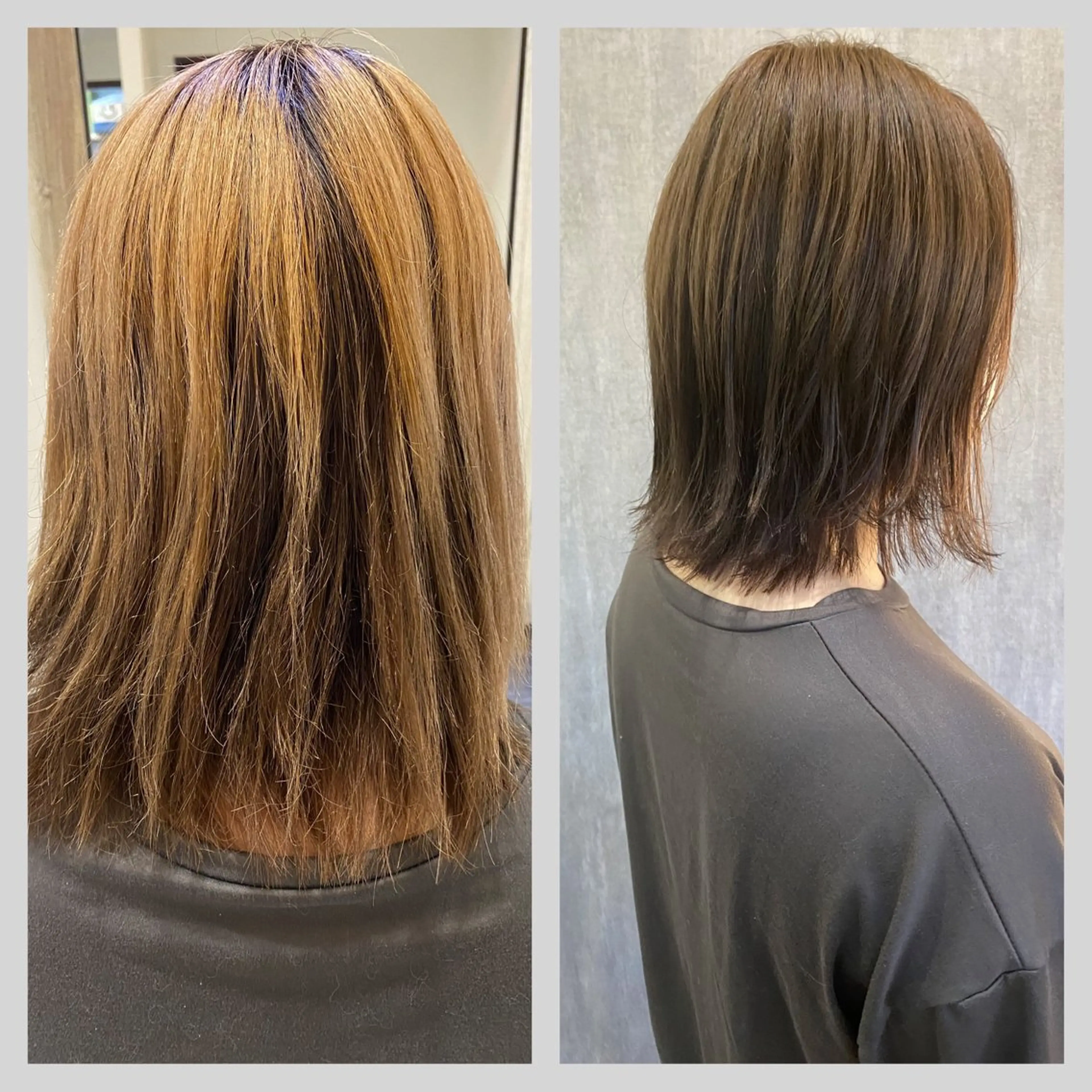 ショート カラー ベージュカラー ブリーチ パープルカラー 佐藤 沙也輝のヘアスタイル