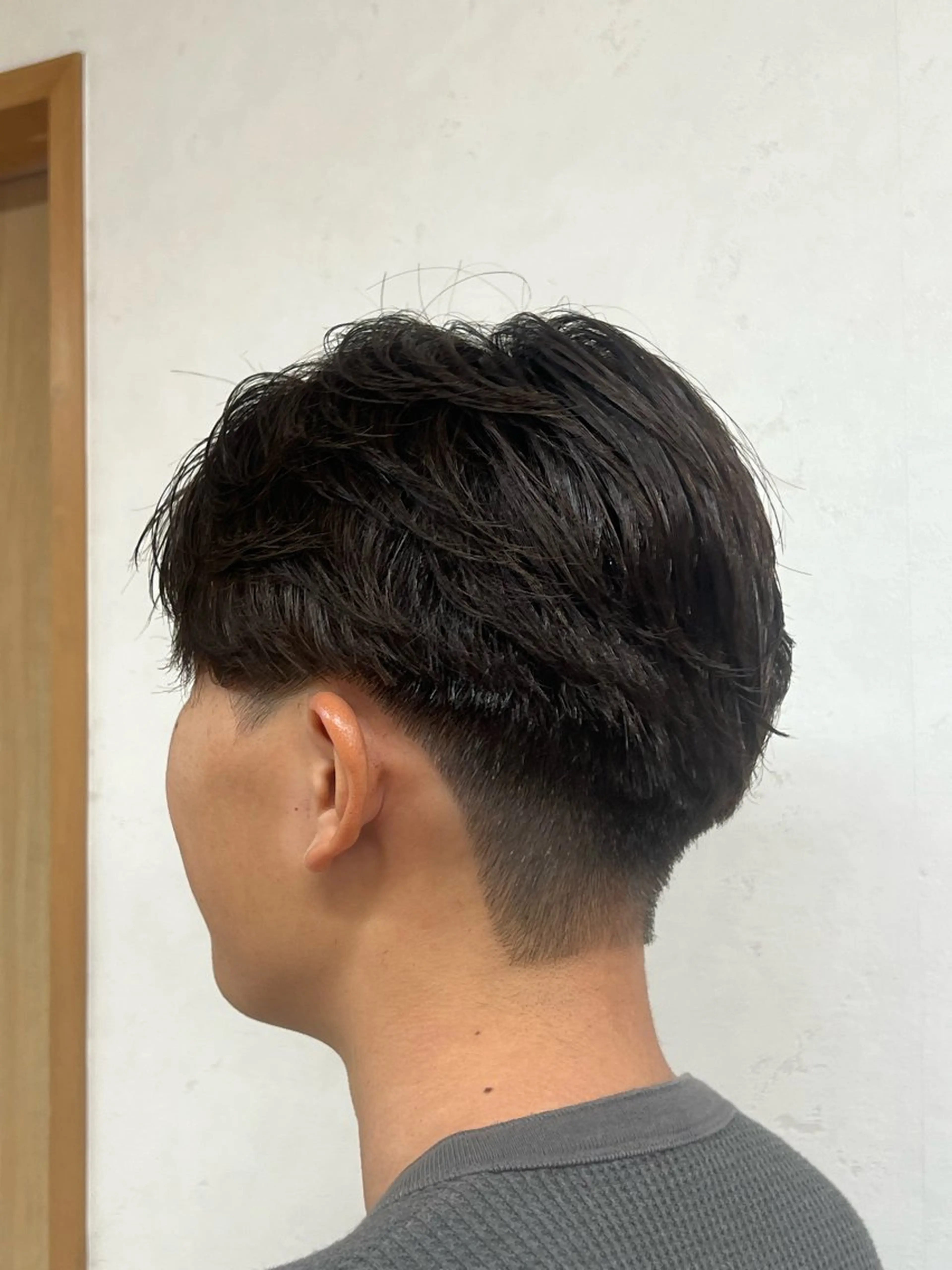 パーマ メンズ カット パーマ ボブ/透明感カラー /さちかのヘアスタイル