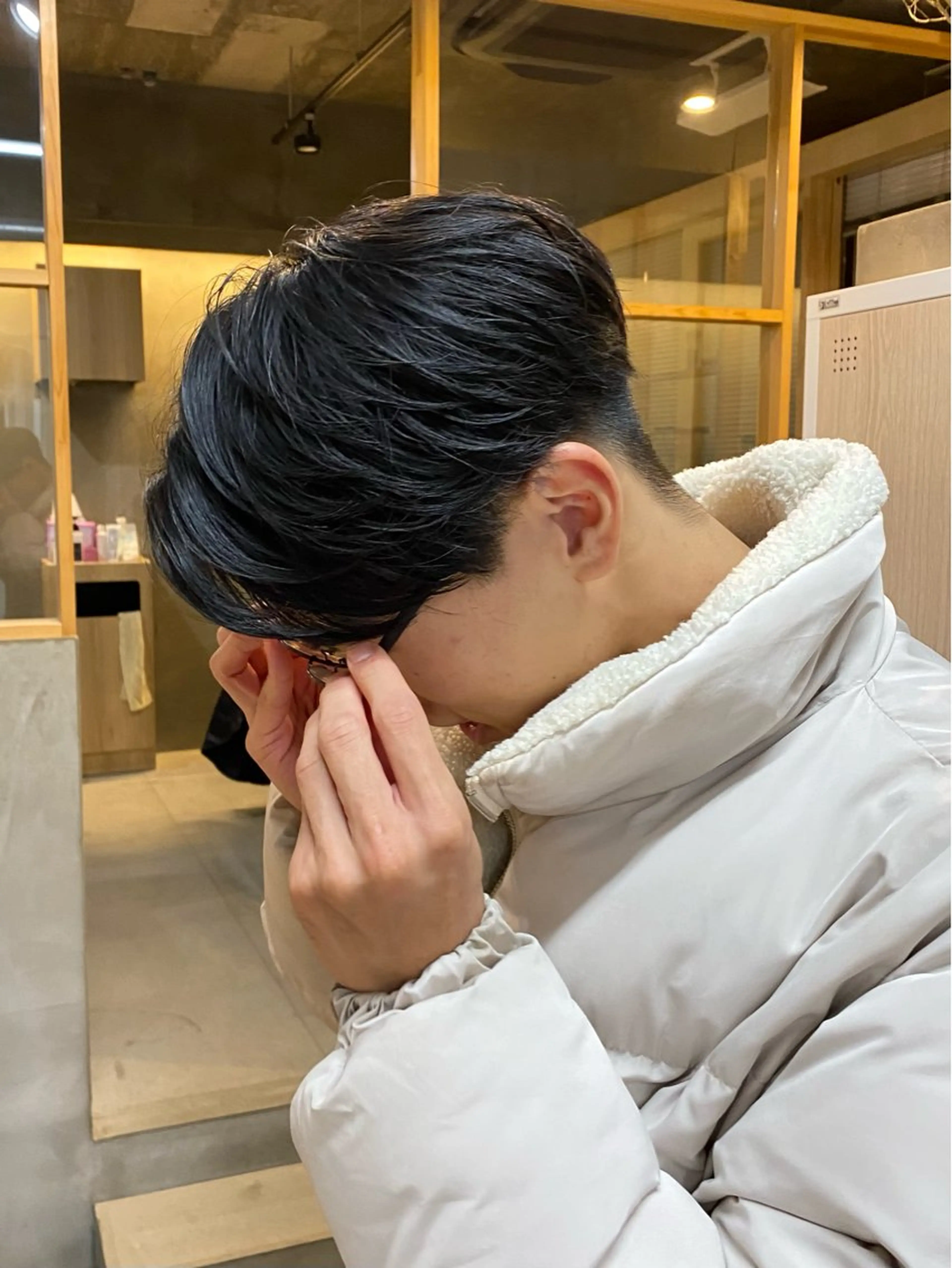 メンズ シミズ アスカのヘアスタイル