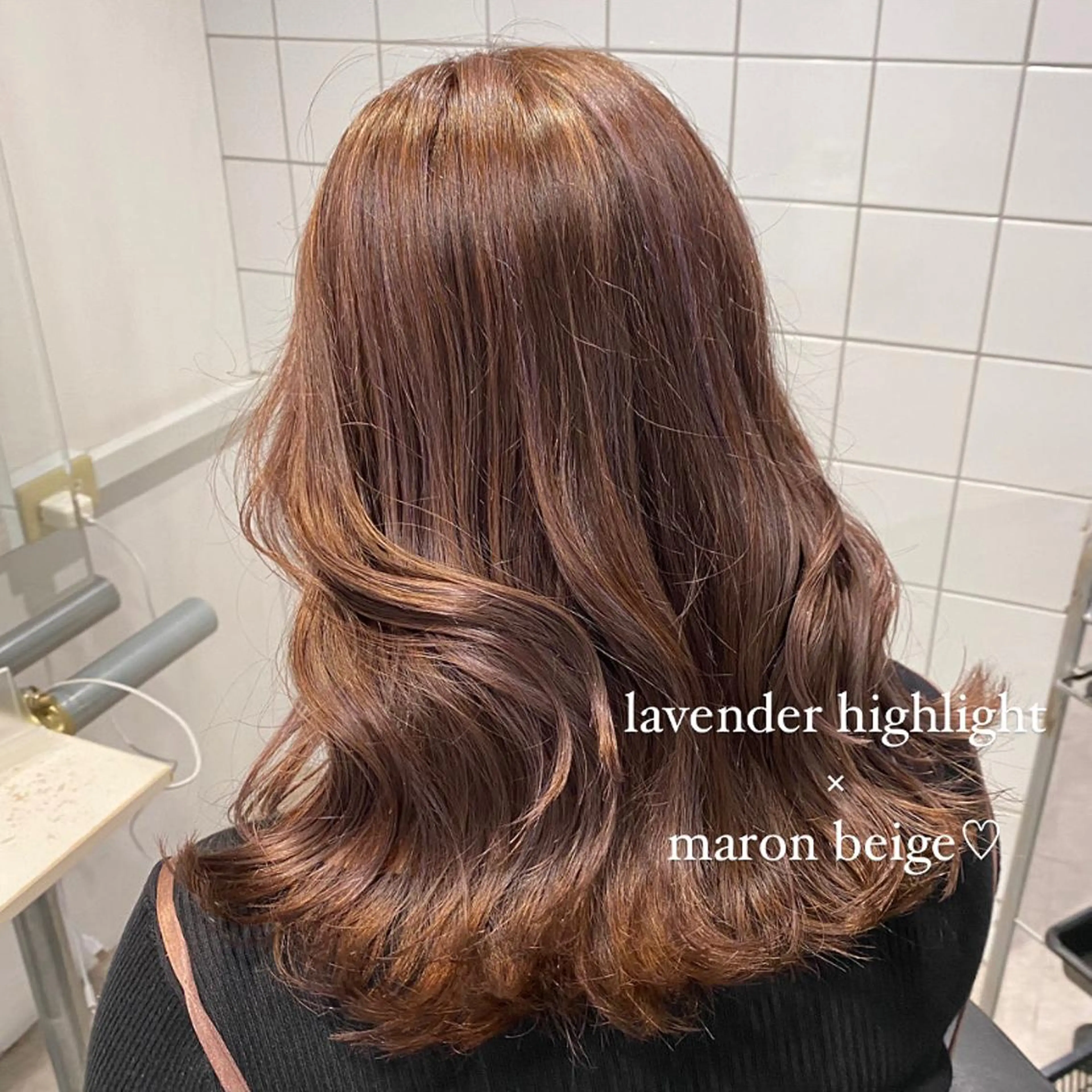 セミロング カラー 🤍韓国風hair Marina🤍のヘアスタイル