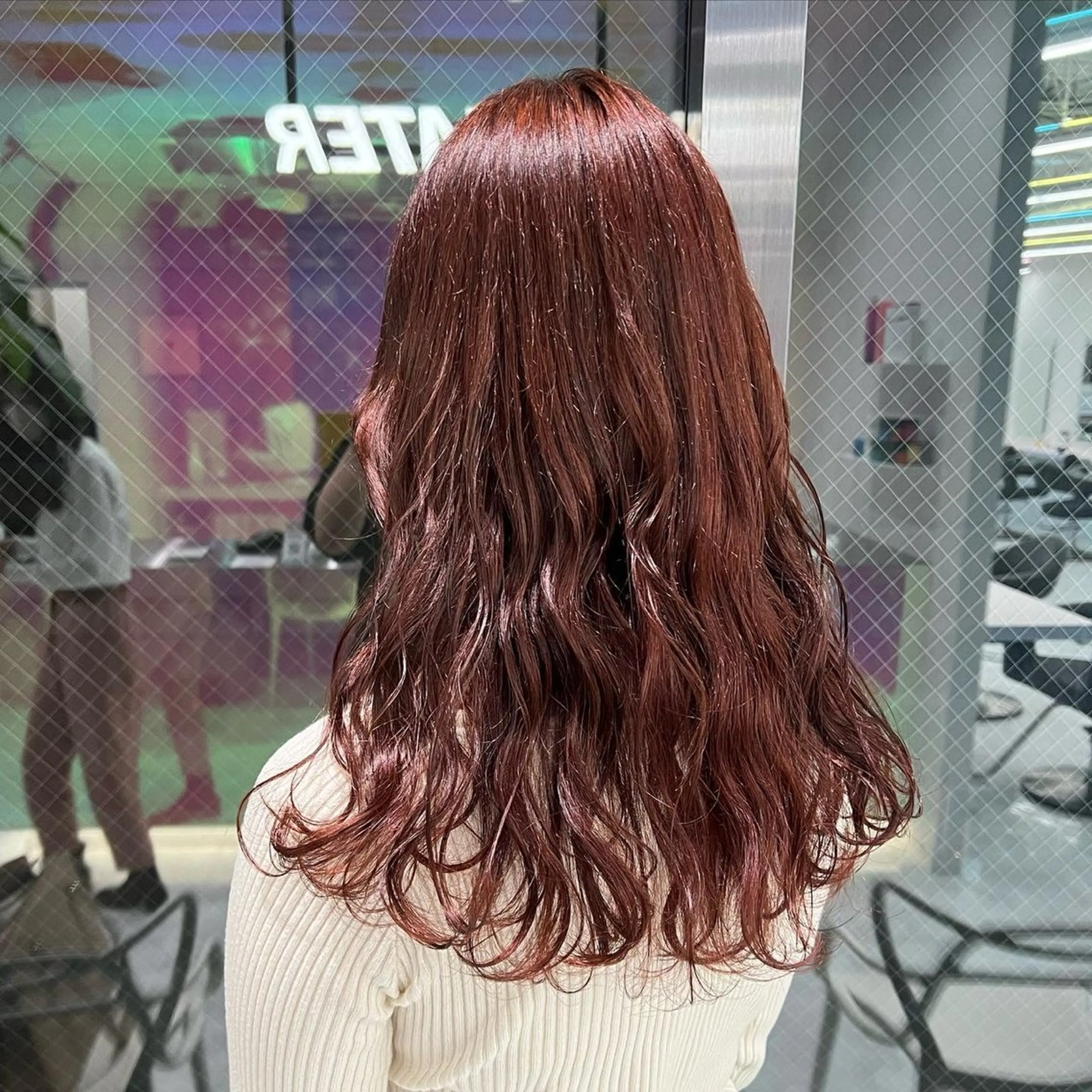 セミロング カラー パーマ ヘアアレンジ メンズ 🤍透明感カラー🤍 似合わせ🤍AINEのヘアスタイル