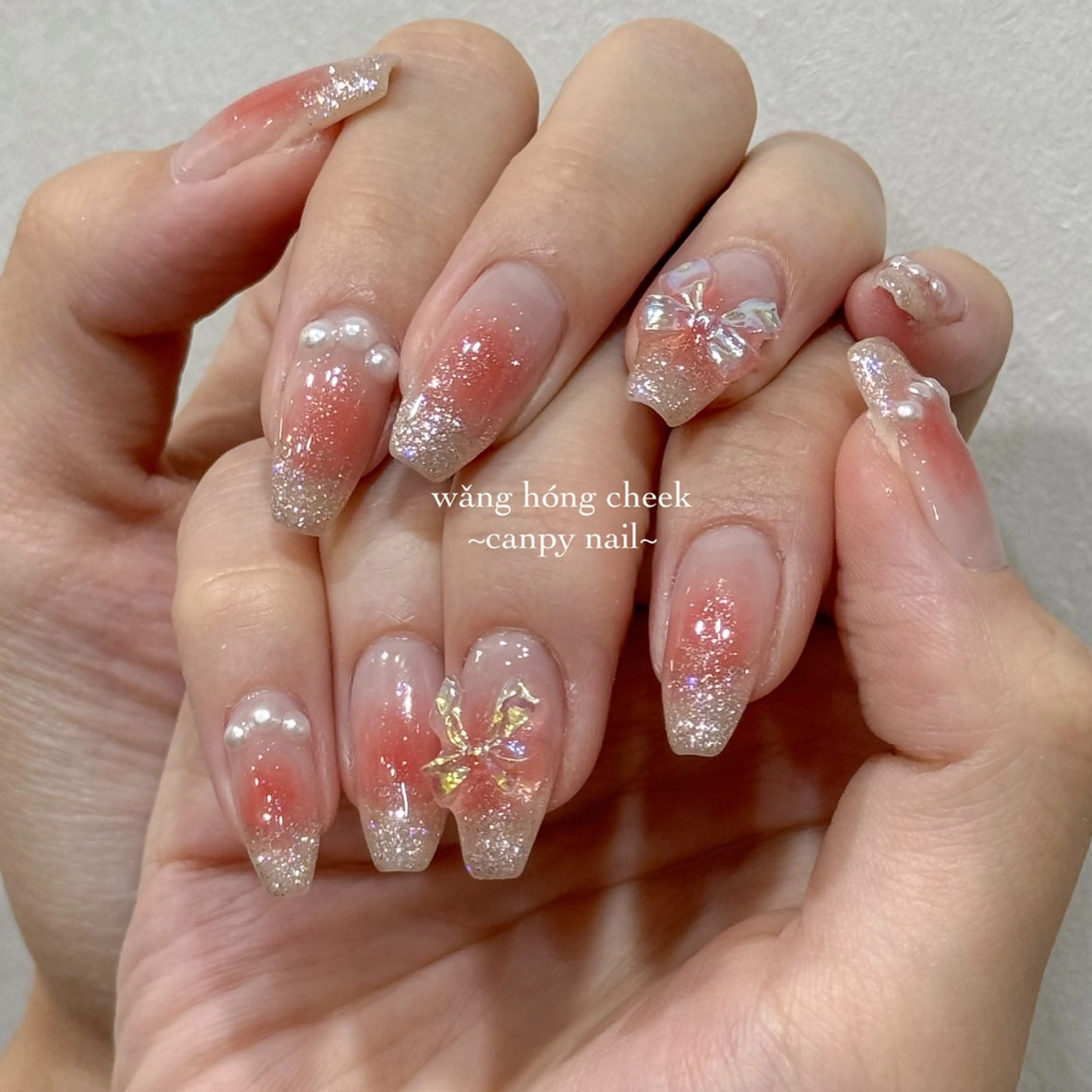 ネイル ハンドネイル 韓国ネイル/ワンホン ネイル🎀表参道3分のネイルデザイン