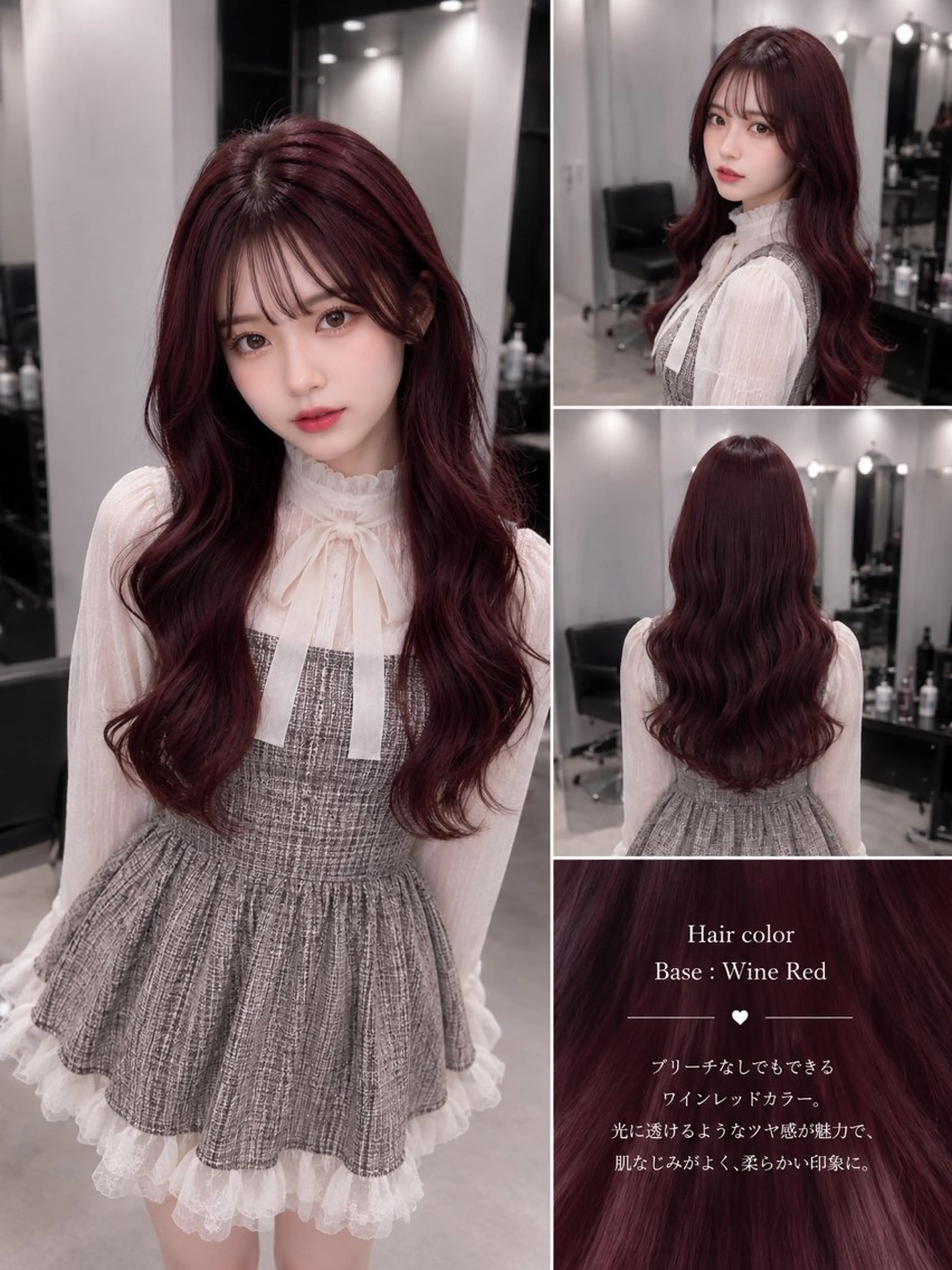 ロング カラー カット ヘアカラー トリートメント 髪質改善 / 暖色カラー/井上未悠のヘアスタイル