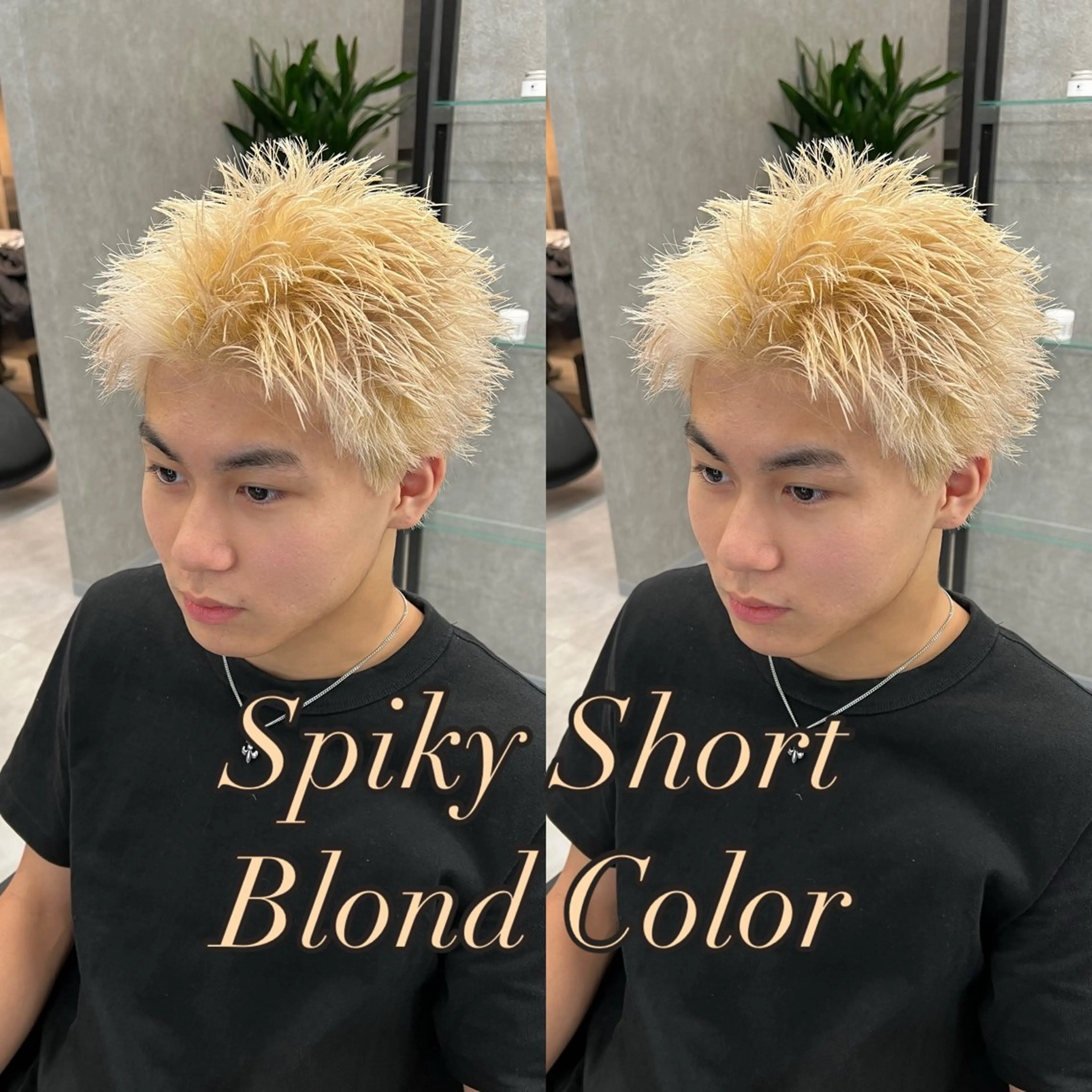 ショート カラー メンズ スパイキーショート ショートヘア カット ヘアカラー トリートメント ヘアセット スパイキーの鬼 ヒロムのヘアスタイル