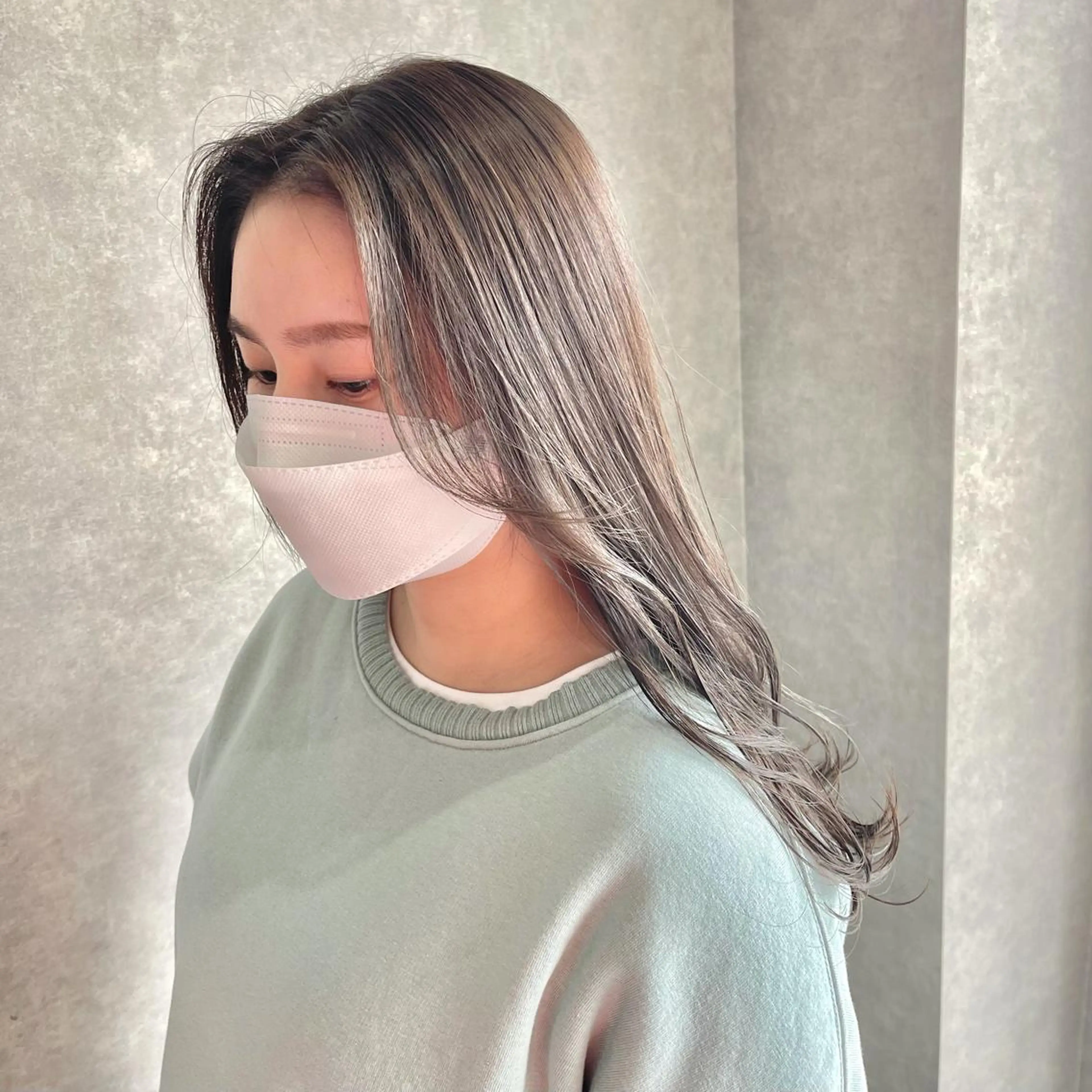 ミディアム カラー ヘアカラー 一ノ瀬 暁のヘアスタイル