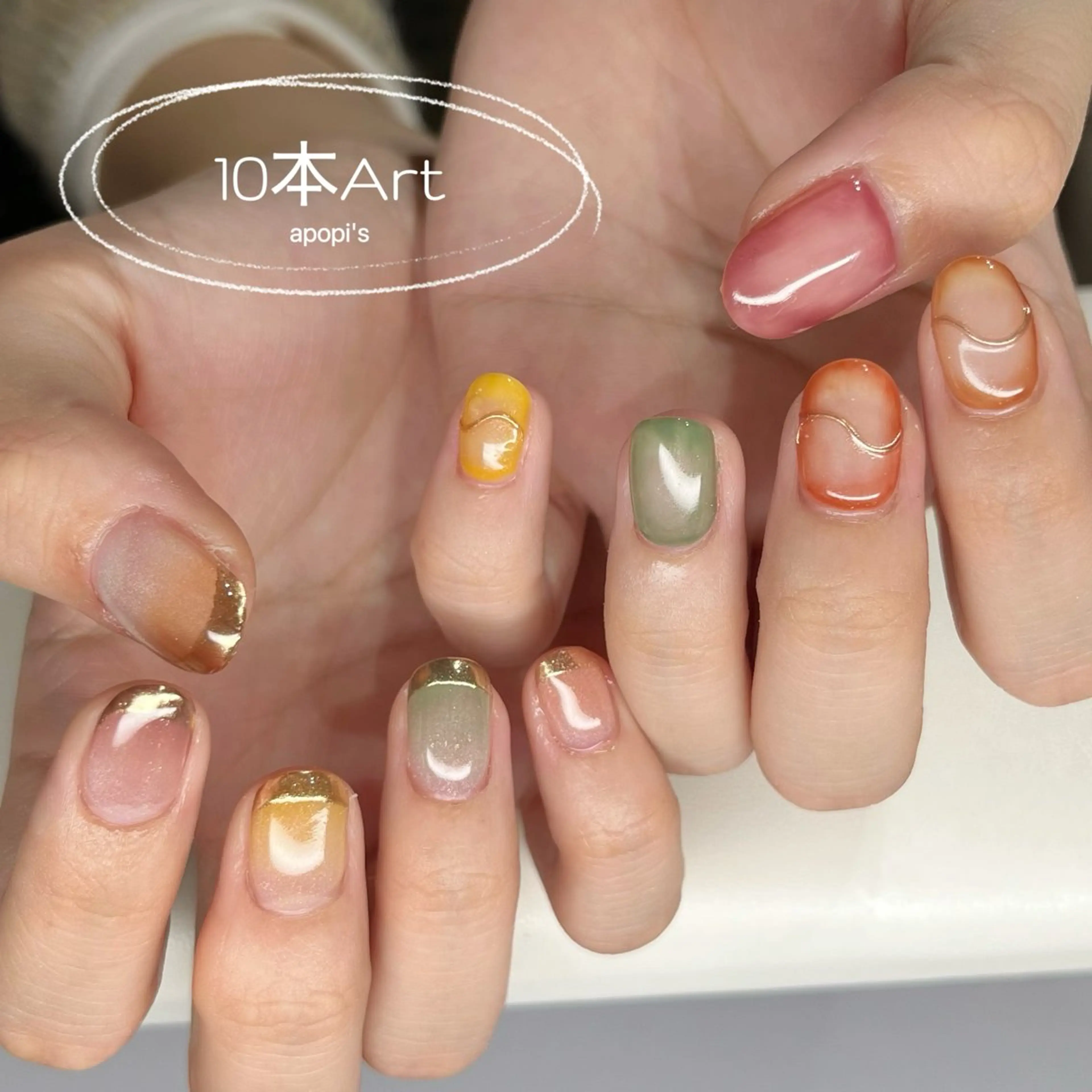 ネイル ハンドネイル apopi's所属・apopis＊ close23:00のネイルデザイン