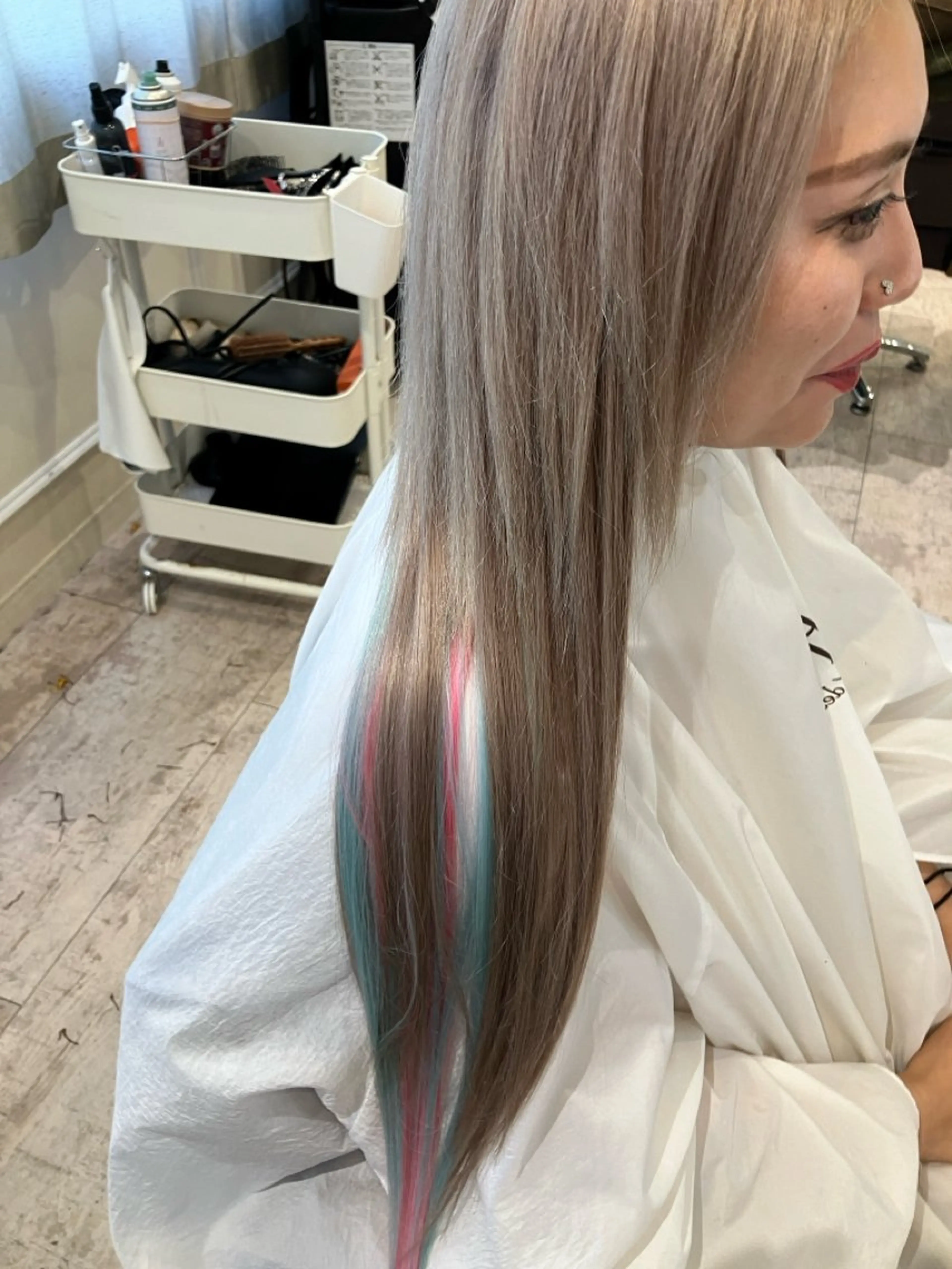 セミロング エクステ エクステブリーチ矯正 griFFicaのヘアスタイル