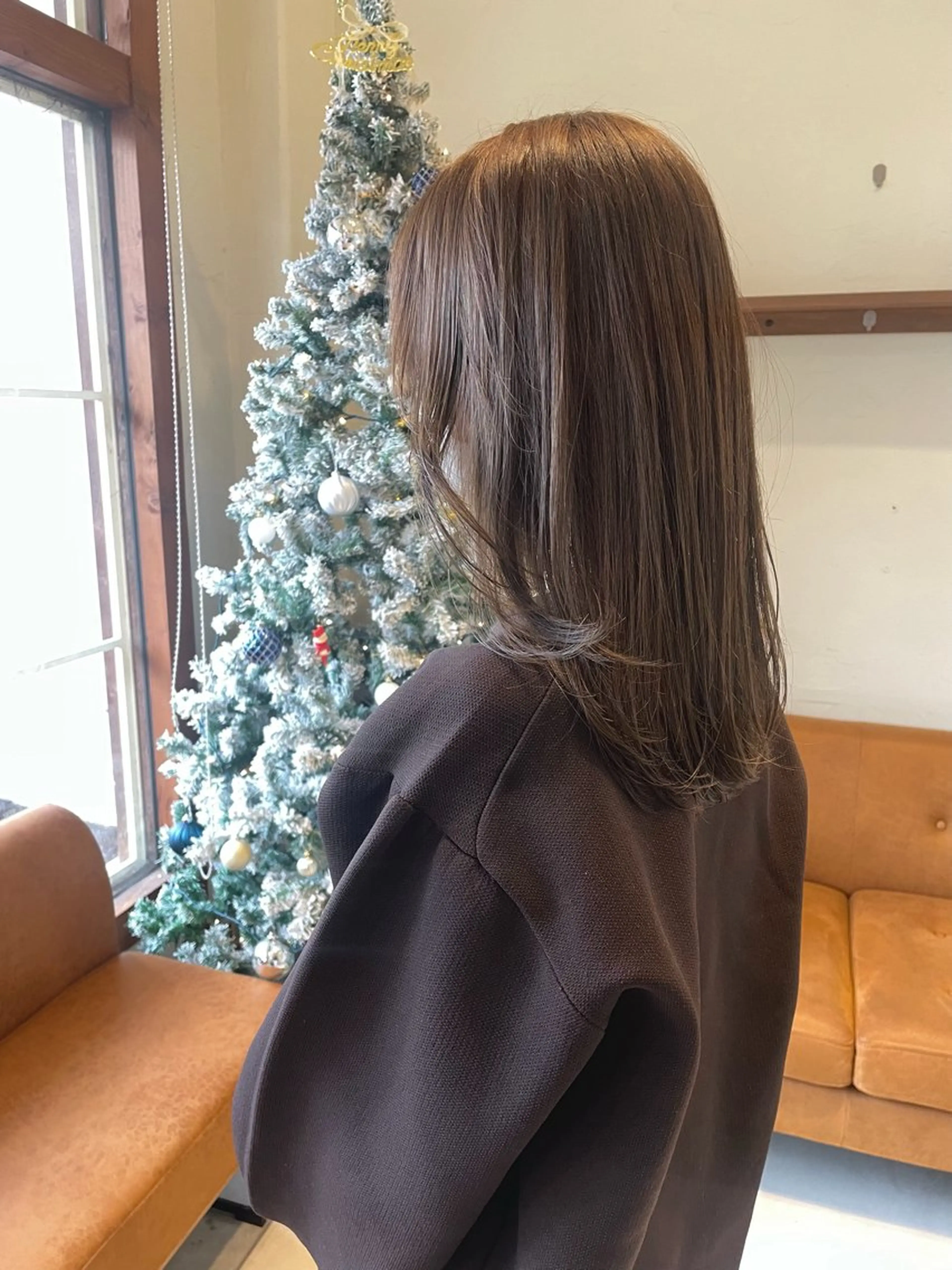 セミロング 似合わせヘア🤎透明 感カラー🤎MIKAのヘアスタイル