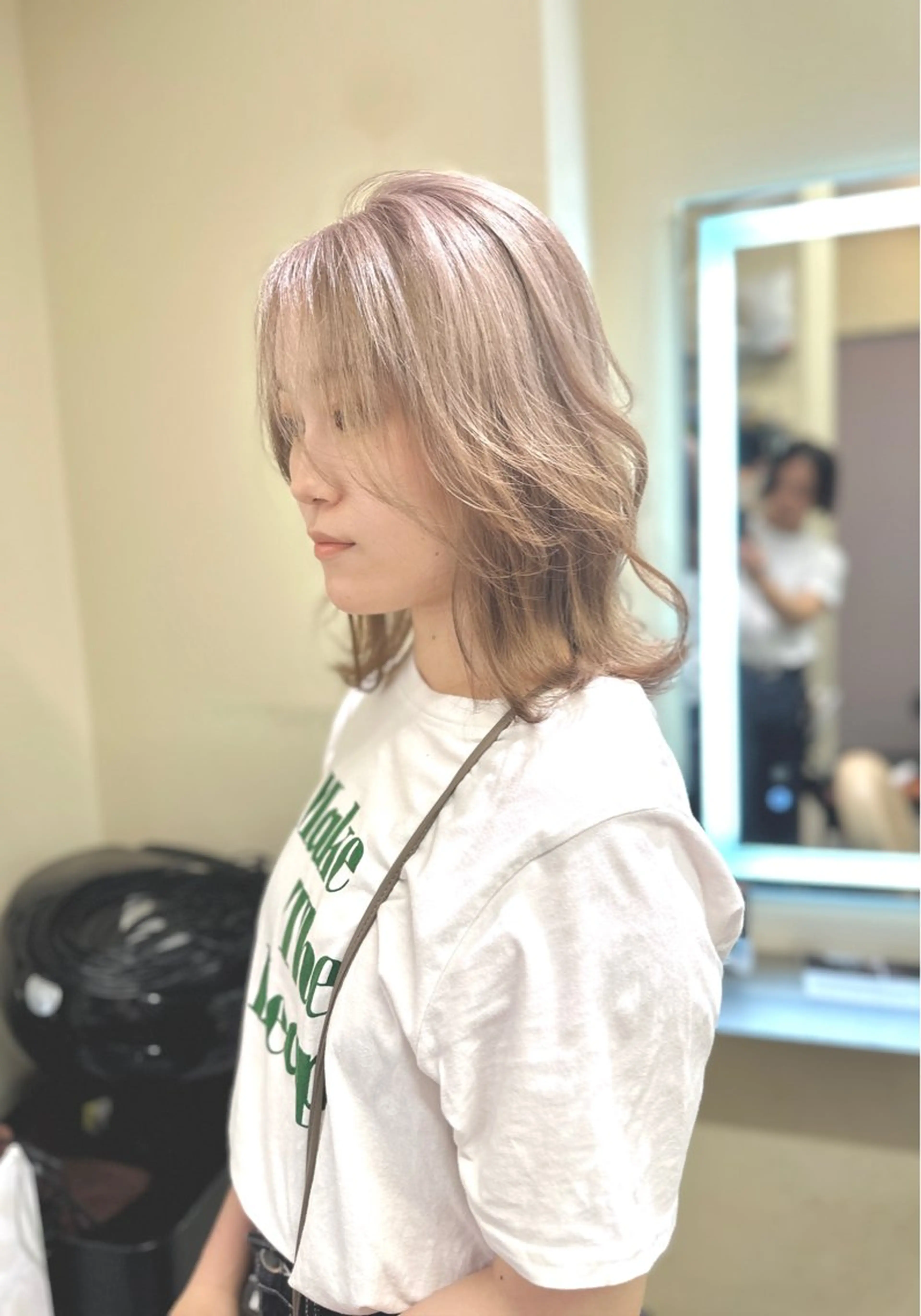 ロング カラー アディクシーカラー バレイヤージュ ブリーチ デザインカラー ダブルカラー カット ヘアカラー トリートメント opus 店長大和 レイヤー/赤み消しのヘアスタイル