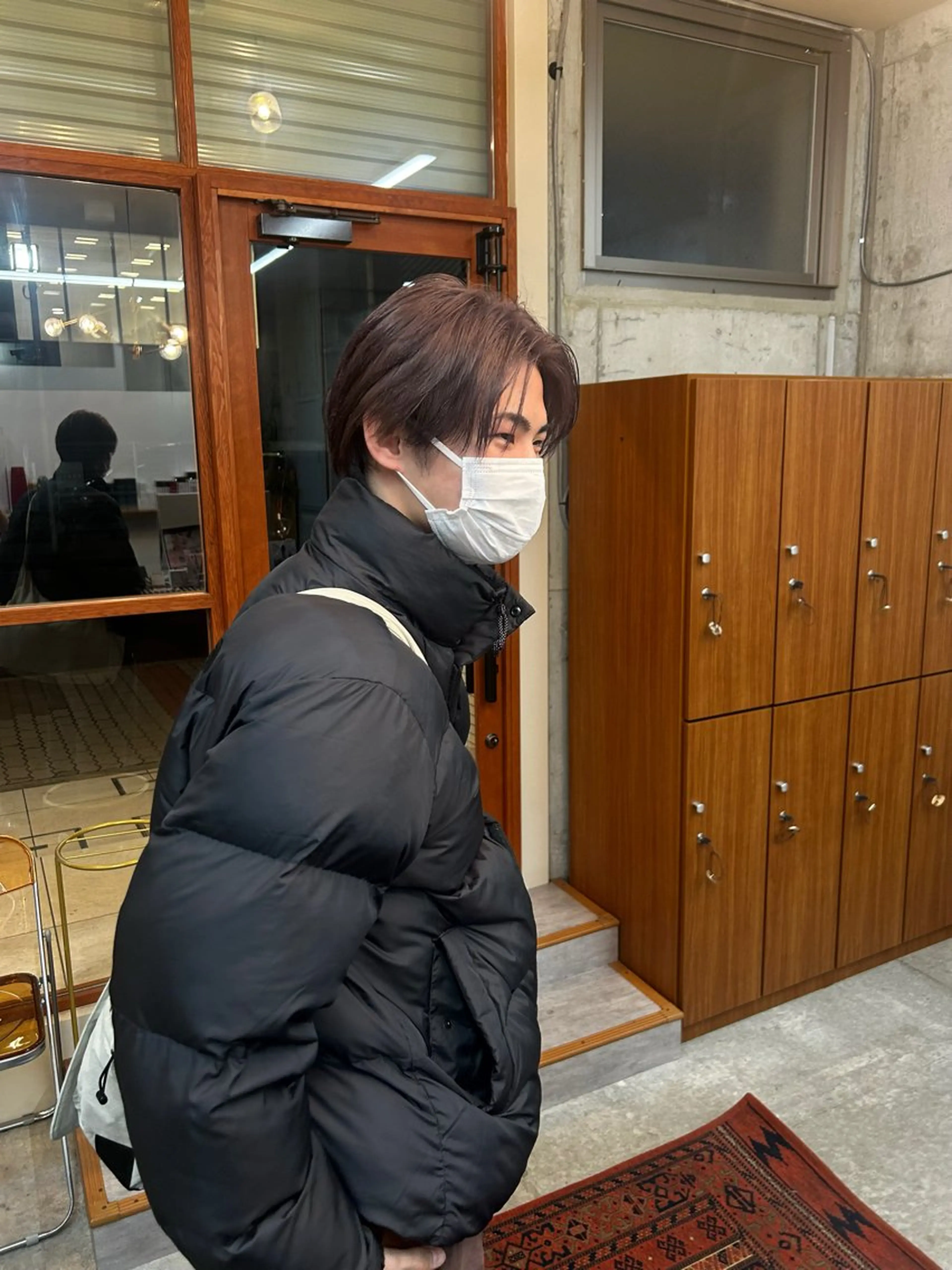 ショート カラー メンズ メンズブリーチ ブリーチ グレージュ ラベンダーカラー ラベンダーグレージュ カット・ブリーチ/ ふわあいりのヘアスタイル