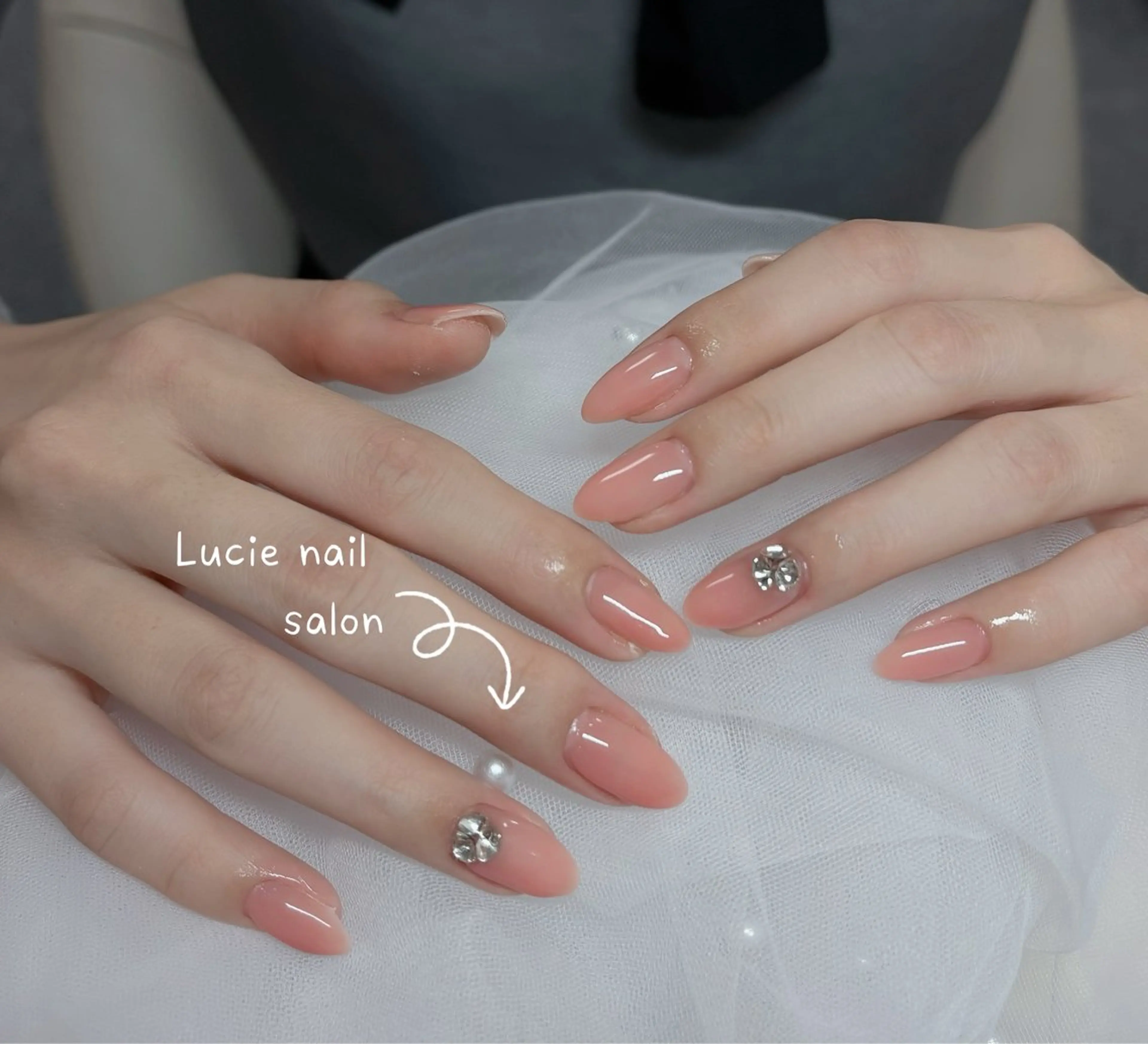 ネイル フレンチネイル ジェルネイル グラデーション 持ち込み オフィスネイル ハンドネイル LUCIE NAILのネイルデザイン