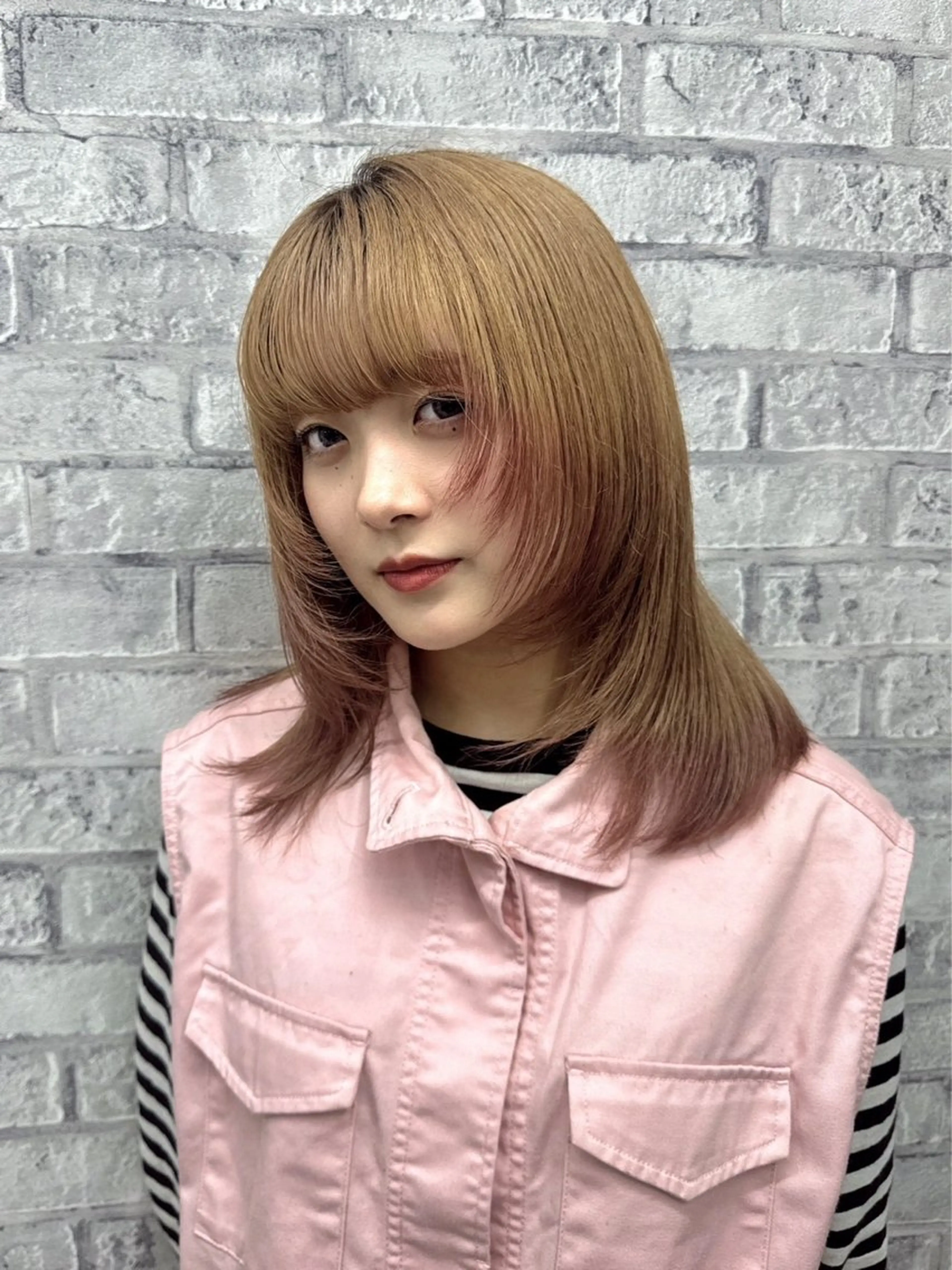 ミディアム 島川 蒼梧のヘアスタイル