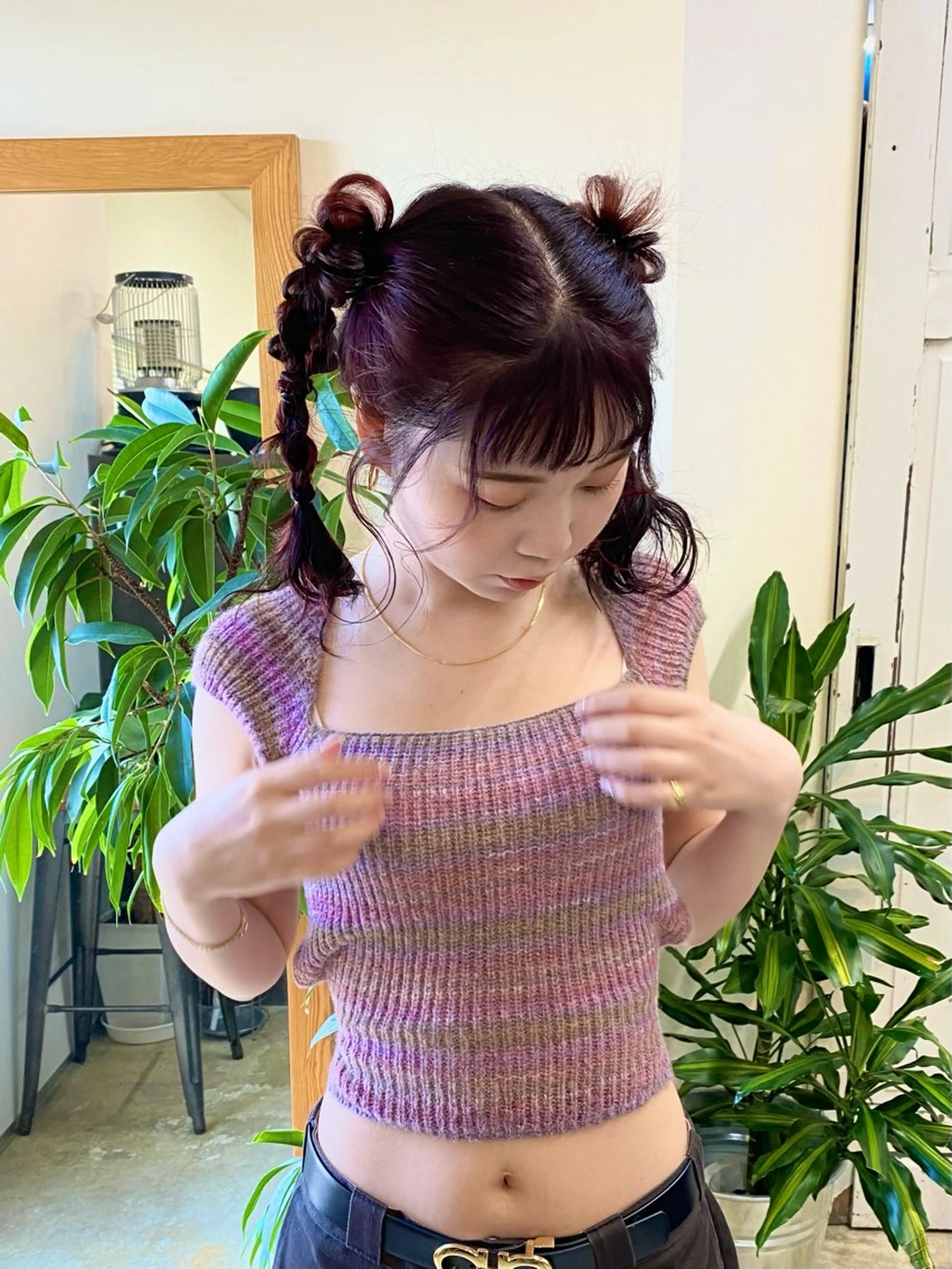 ロング カラー ヘアアレンジ カット souco/ moenoのヘアスタイル