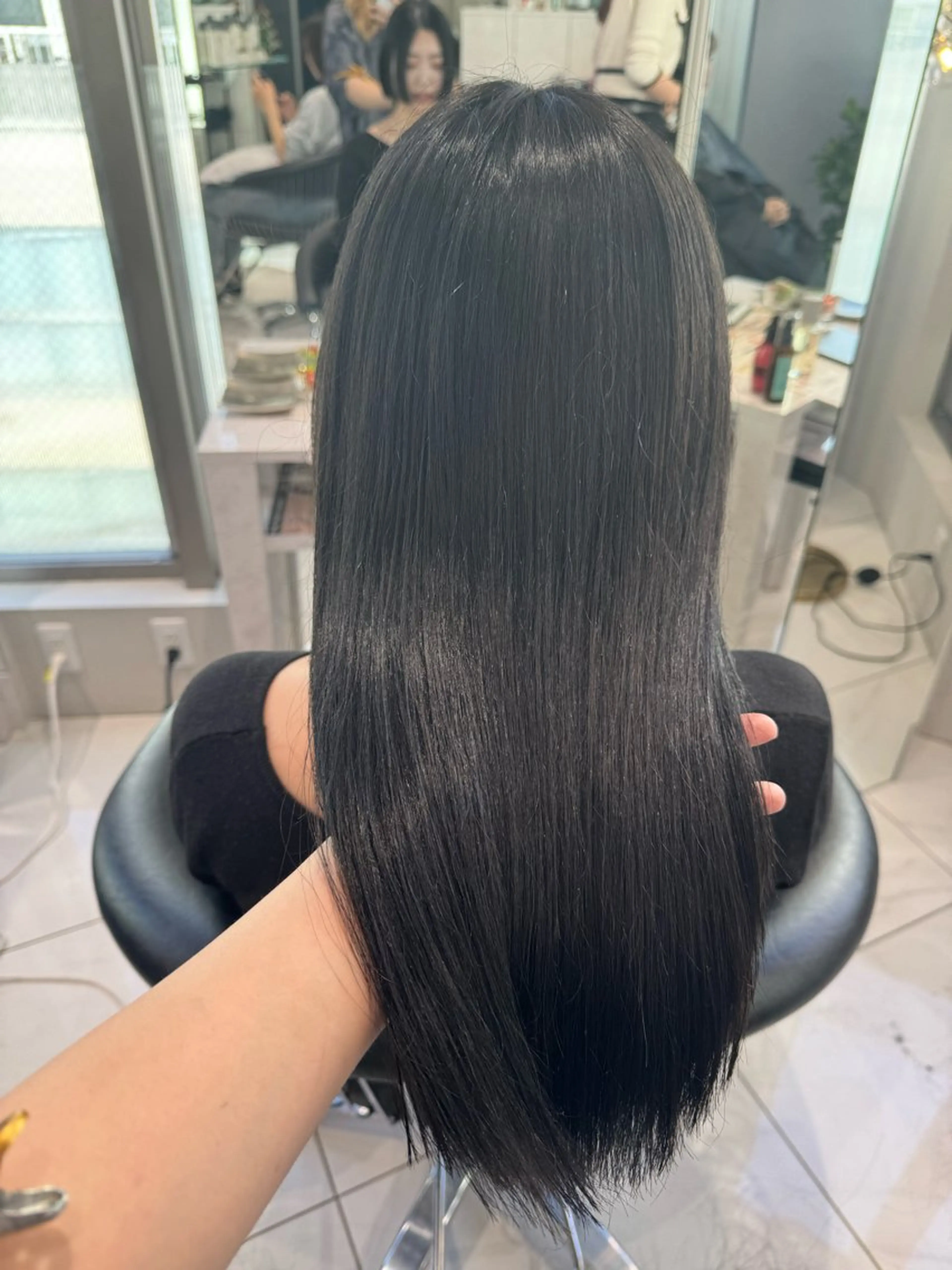 セミロング Rin/寒色系カラー 🦋/うる艶ヘア🫧のヘアスタイル