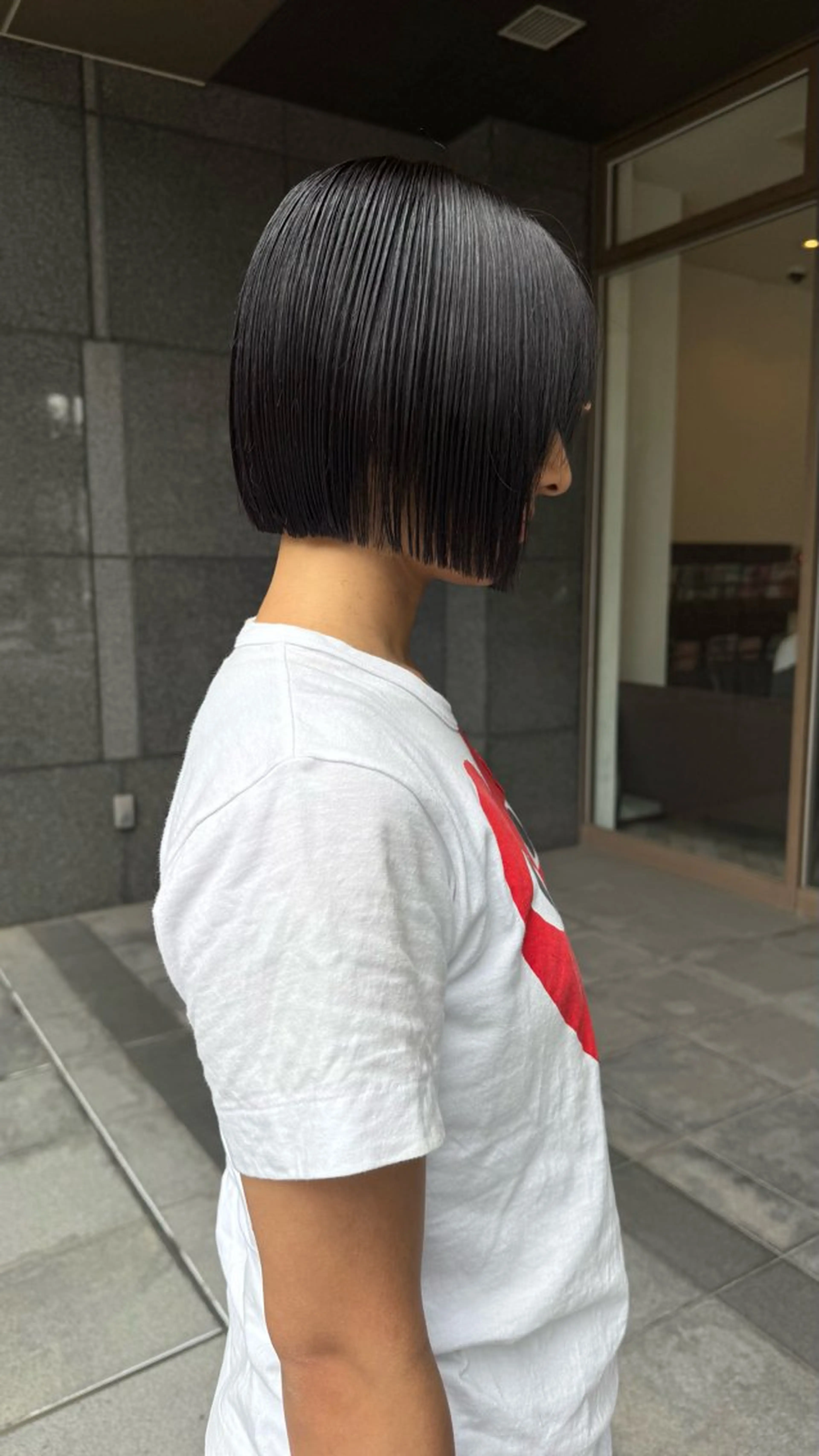 ショート ボブ/ハイトーン/ 岡山駅/別曽遥也のヘアスタイル