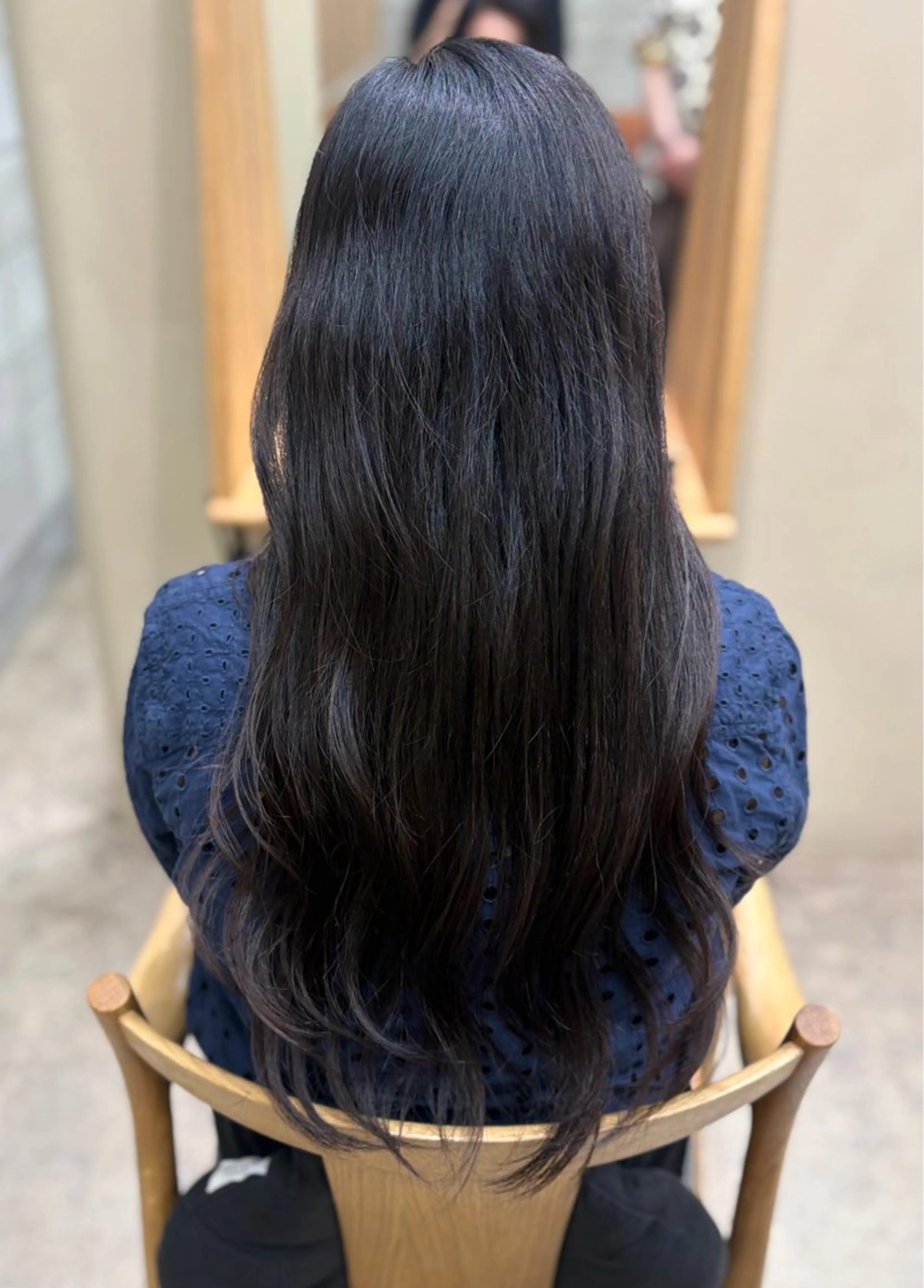 ロング ヘアカラー 原 綾菜のヘアスタイル