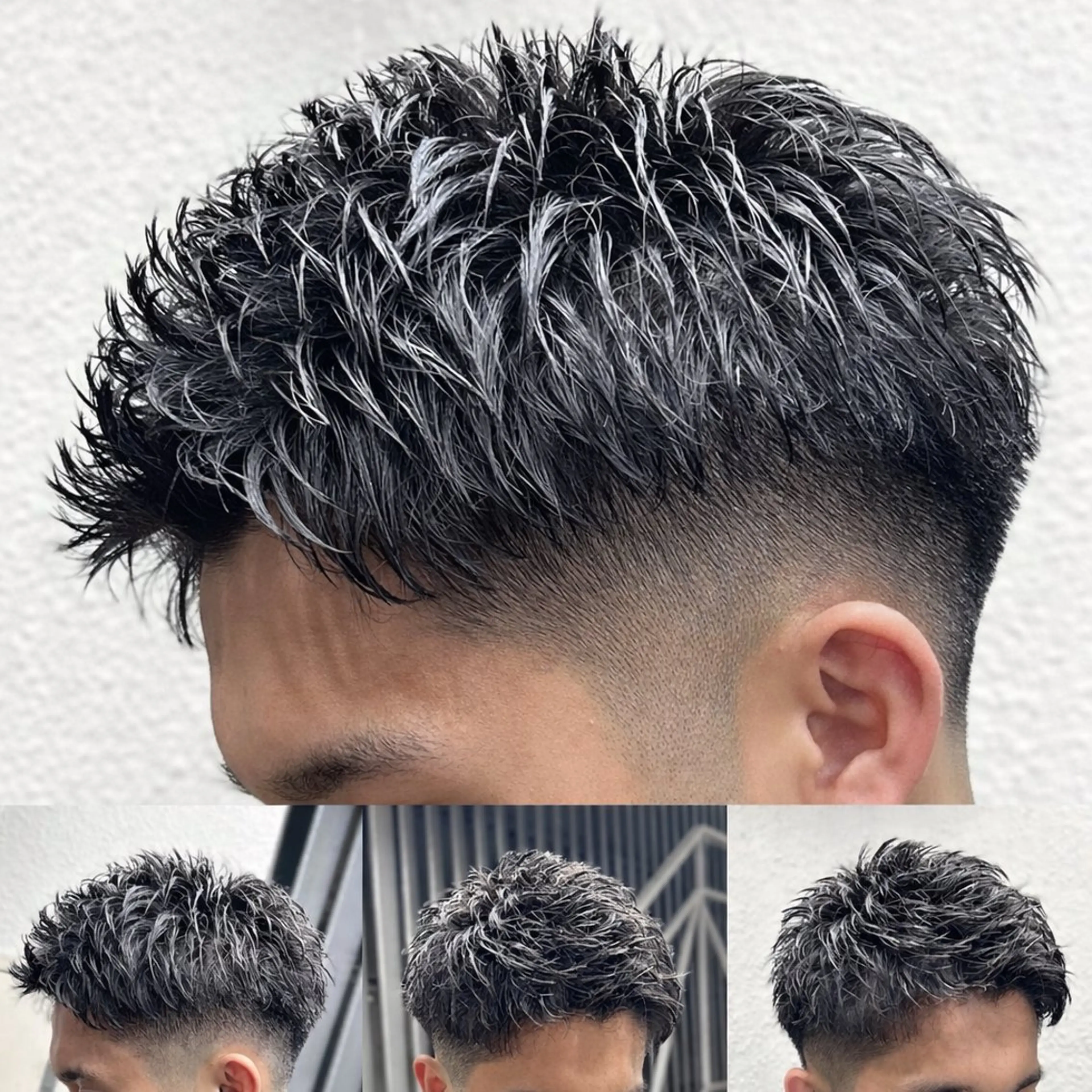 ショート パーマ メンズ カット パーマ トミモト アユムのヘアスタイル