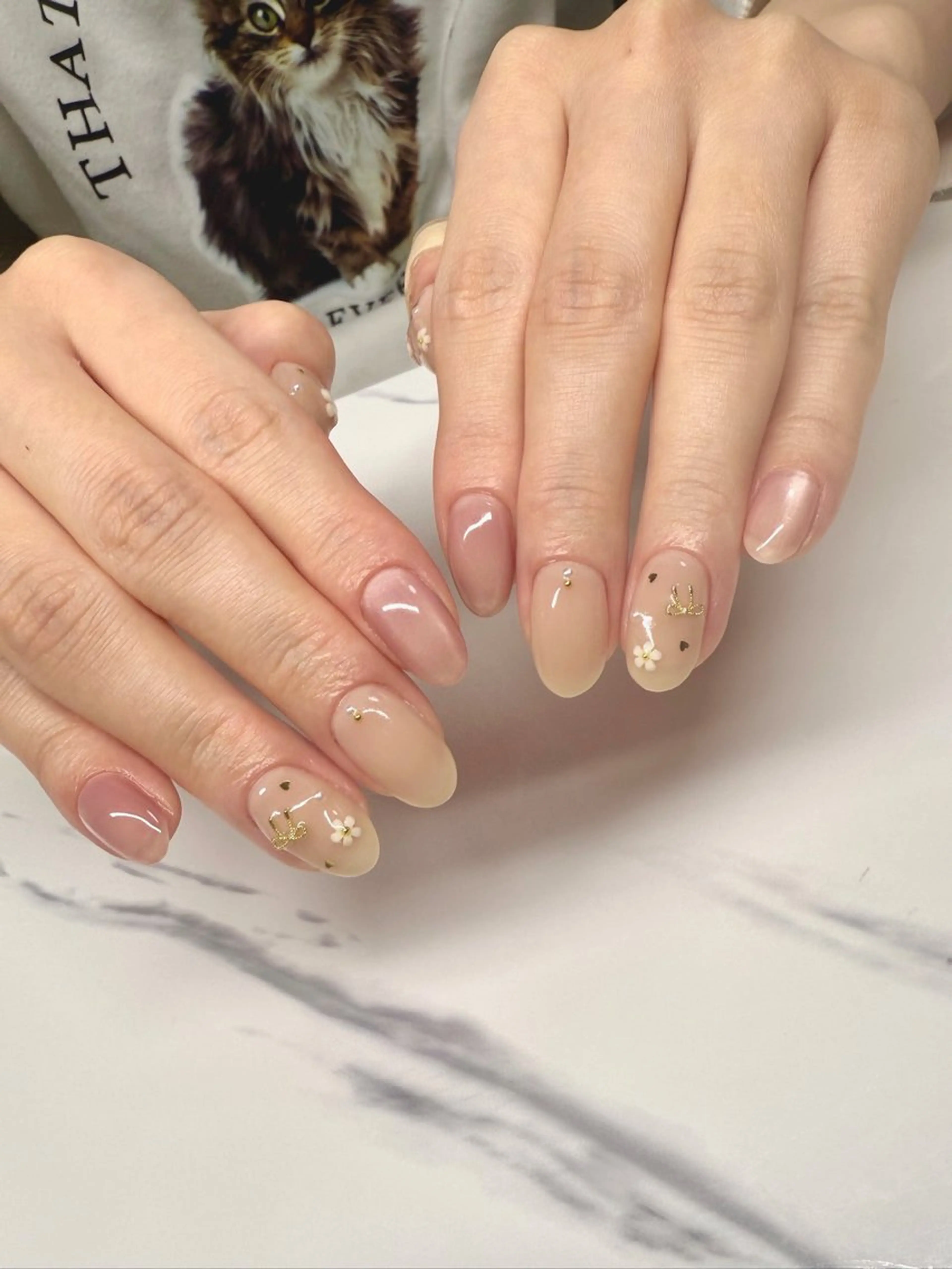 ミディアム Piacheピアシェ ジュニアネイリストのネイルデザイン