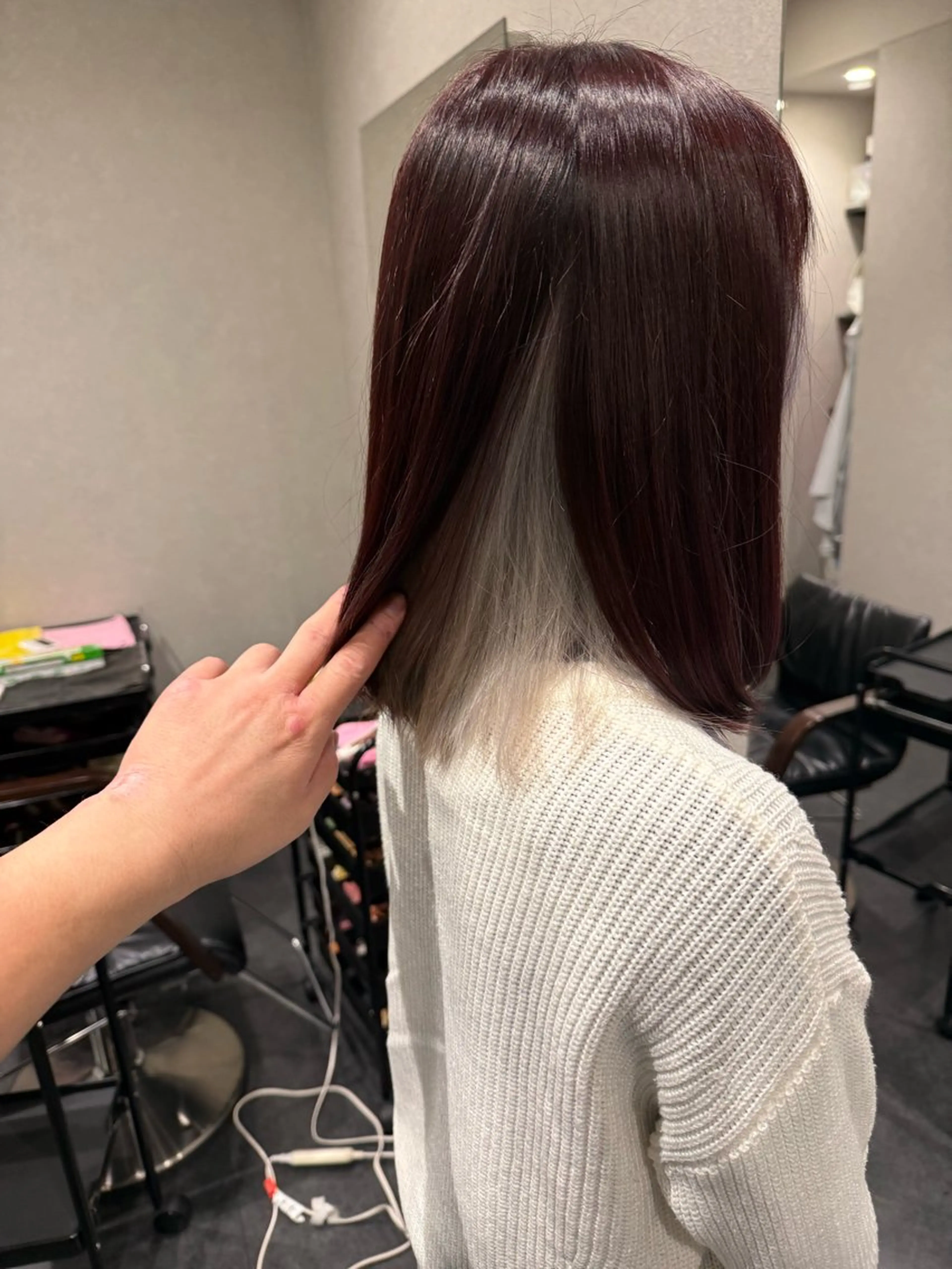 ミディアム 髪質改善⚡️カラー 🍀武久 誠🍀のヘアスタイル