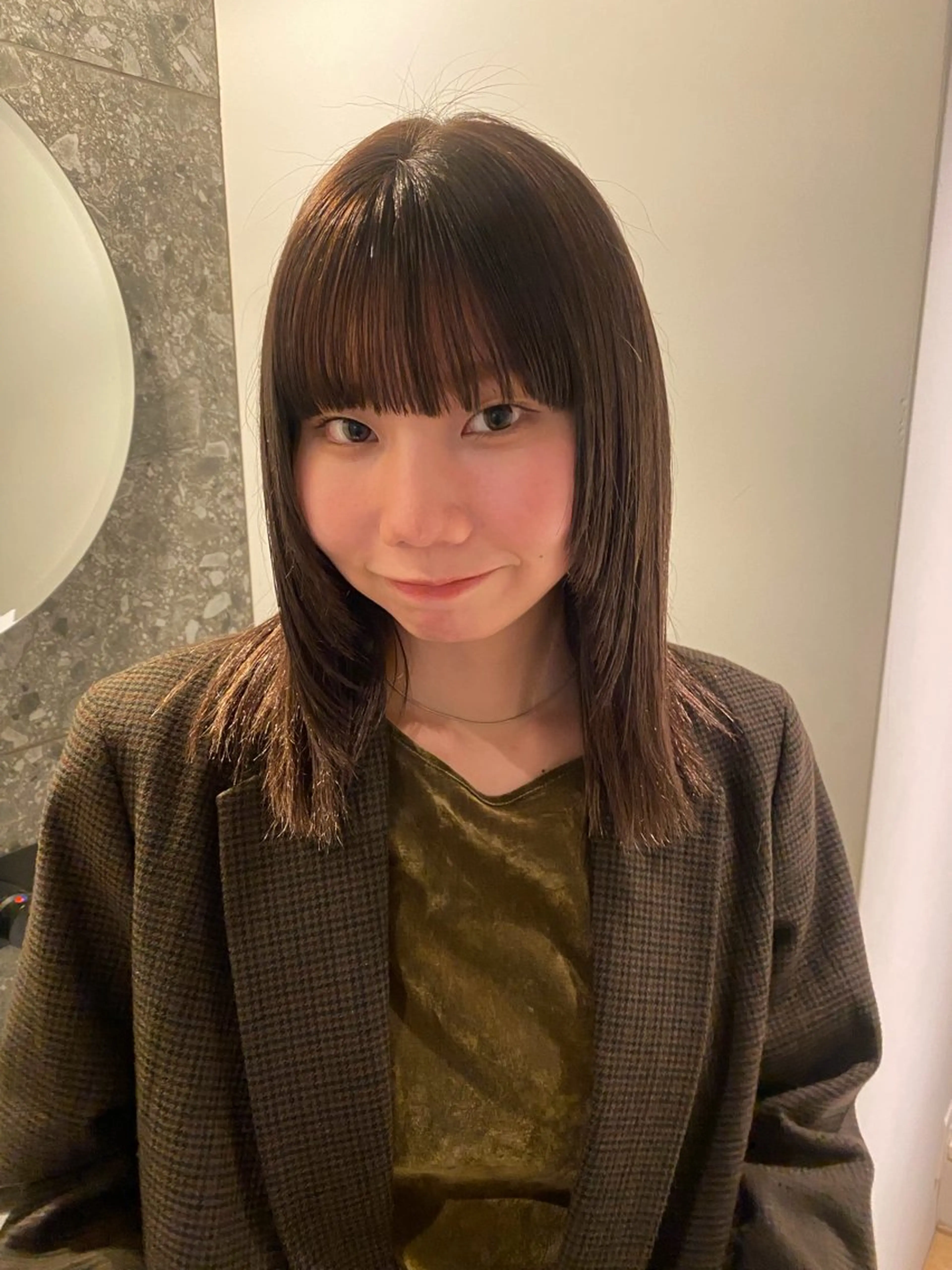 カラー ブラウンカラー ヘアカラー 長嶋 まりののヘアスタイル