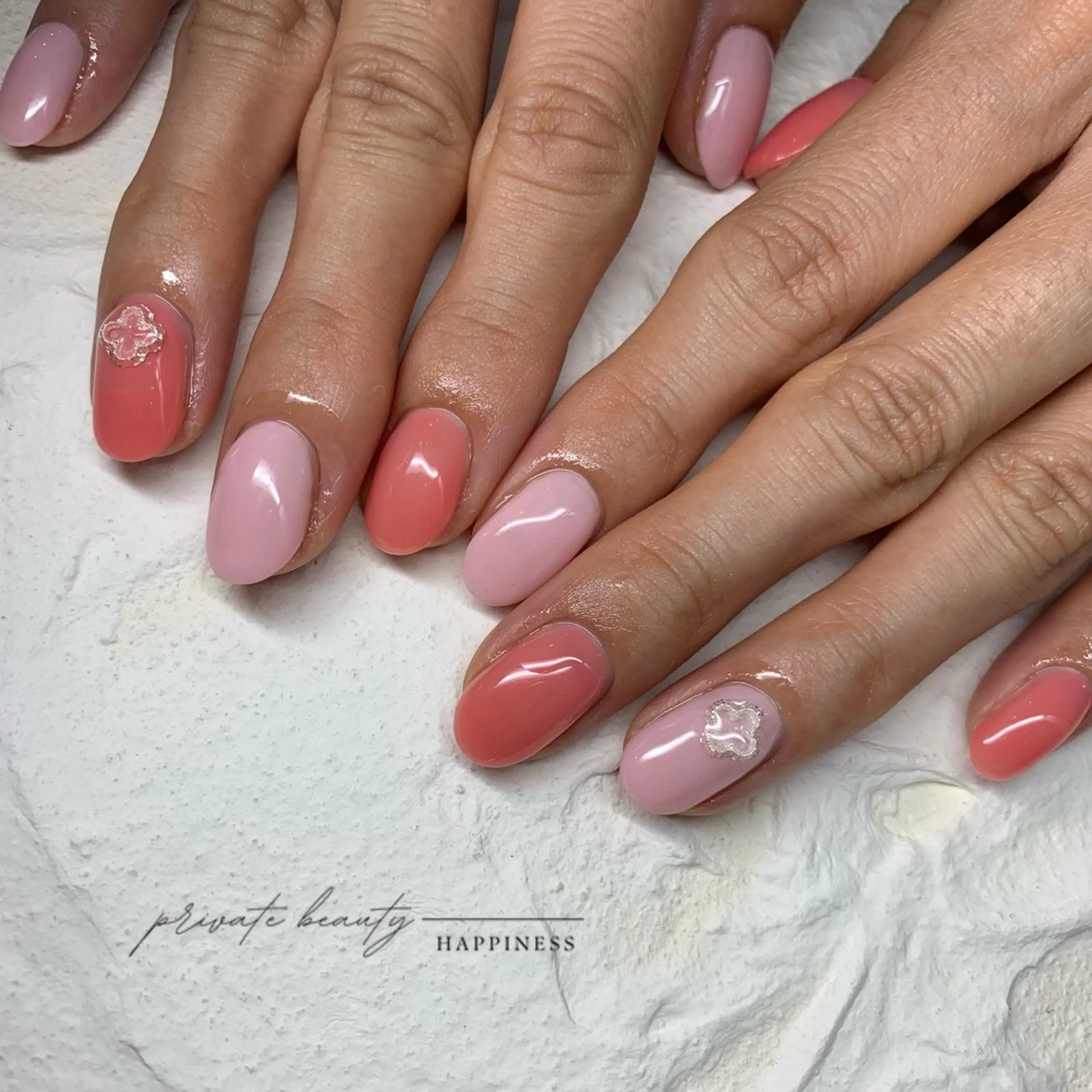 ネイル スカルプネイル シンプルネイル happiness nailのネイルデザイン