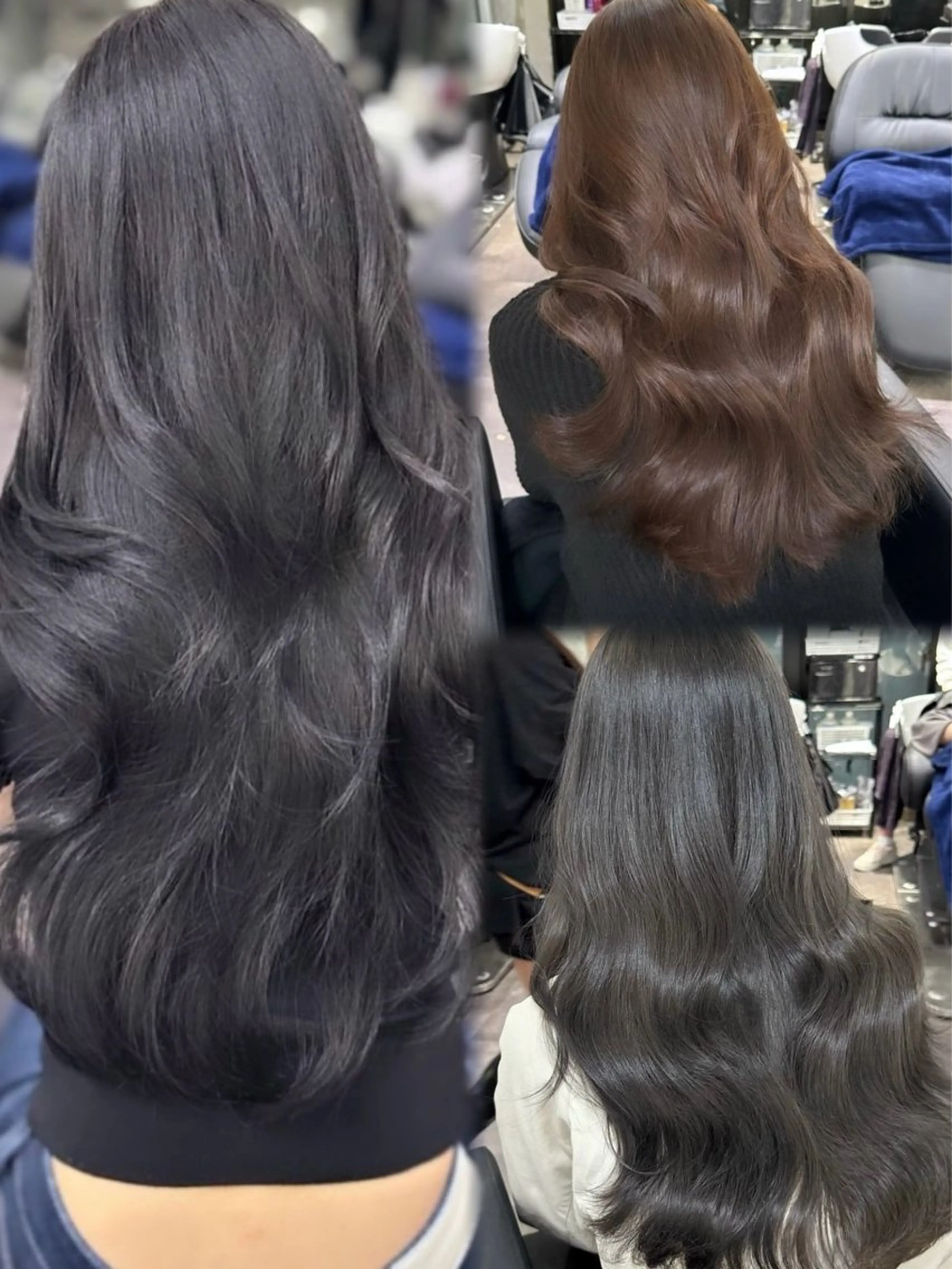 ロング カット ヘアカラー トリートメント 【elyts】 𝑲𝑶𝑼𝑲𝑰のヘアスタイル