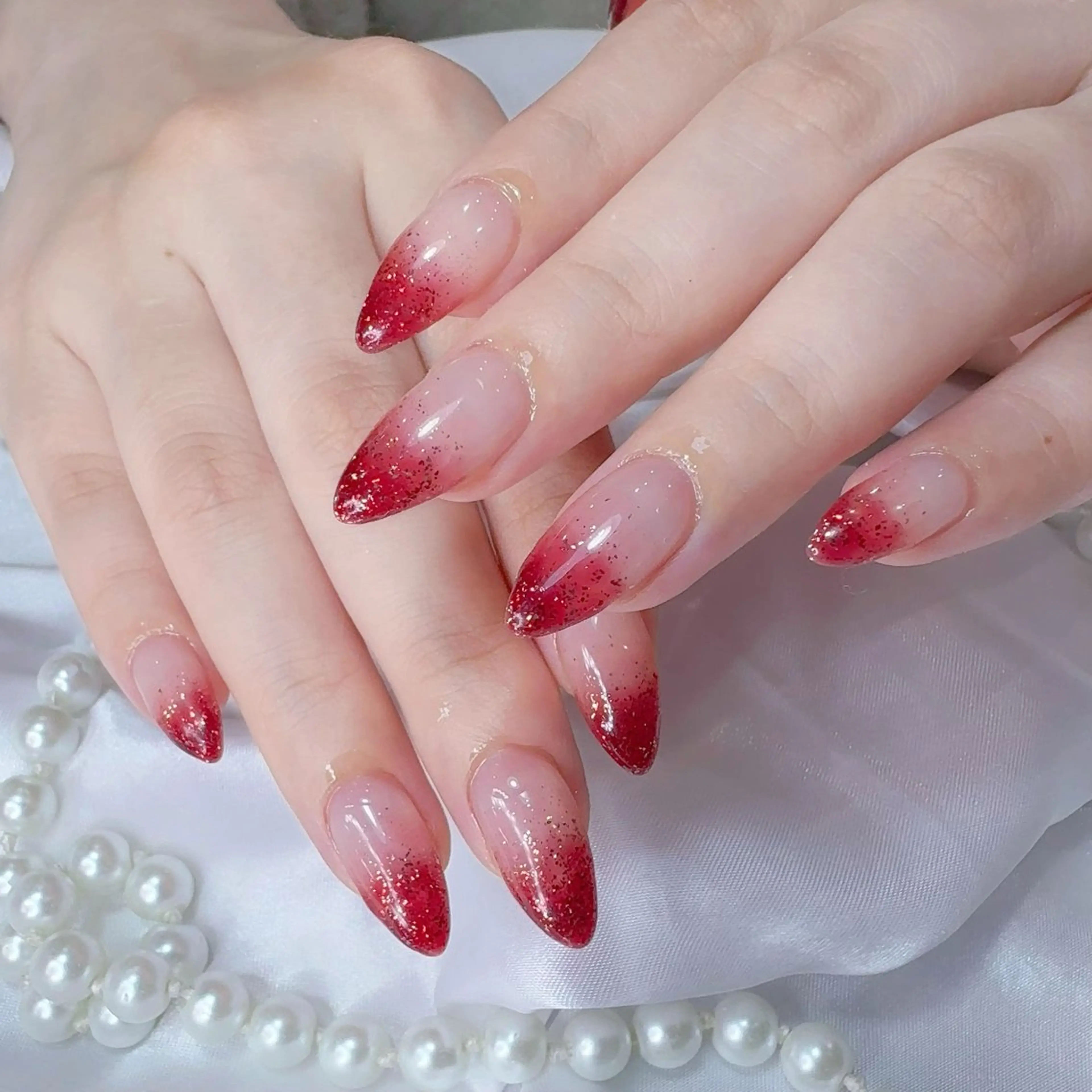 【HANDオフ無し】ワンカラーorラメグラデーションの写真