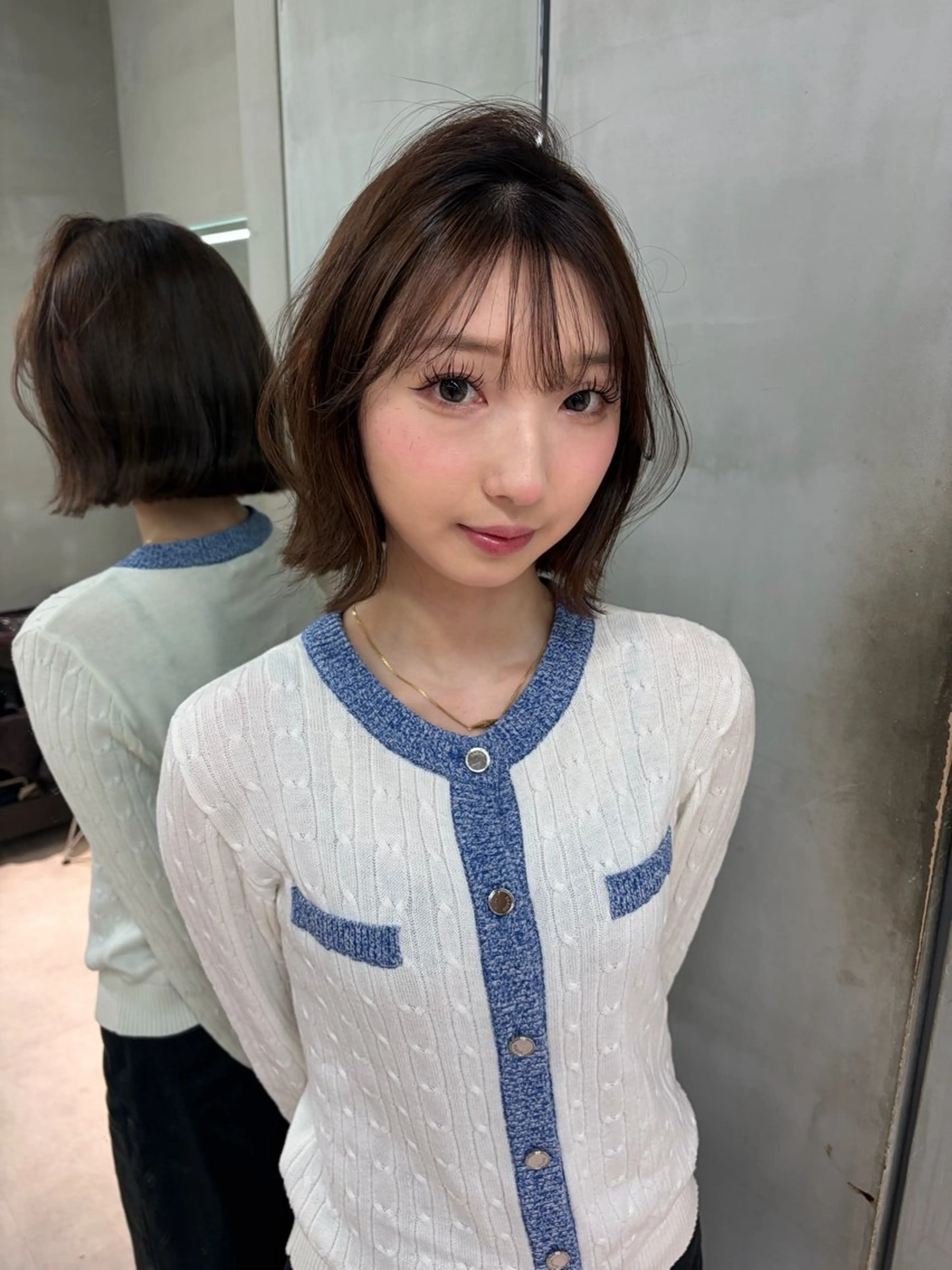 ショート カラー ヘアアレンジ ベージュカラー ブリーチ 透明感カラー ブリーチなしカラー 髪質改善 【博多髪質改善】 吉村　清志のヘアスタイル