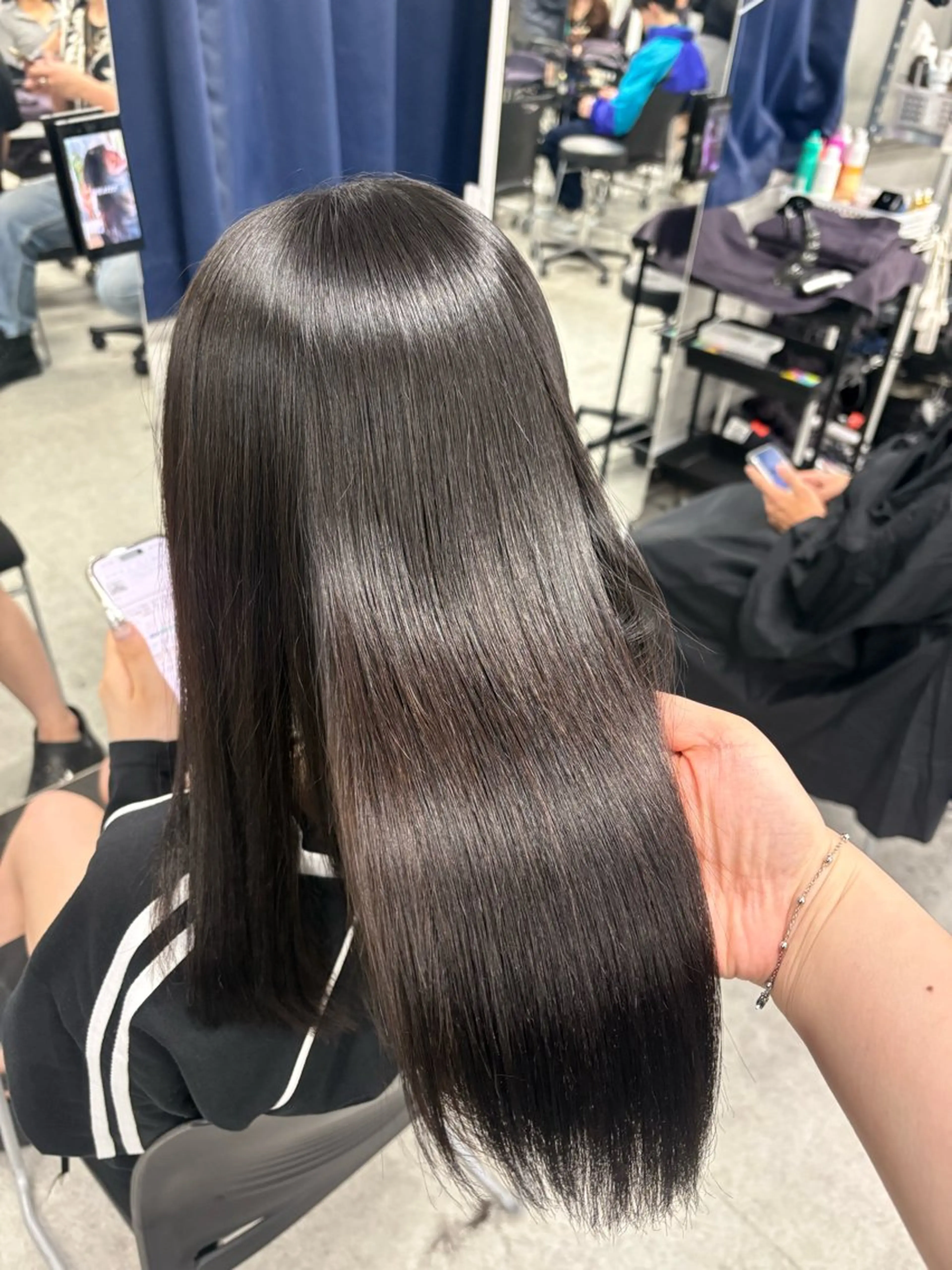 セミロング 韓国ヘア×透明感 🤎横浜/miu🤎のヘアスタイル