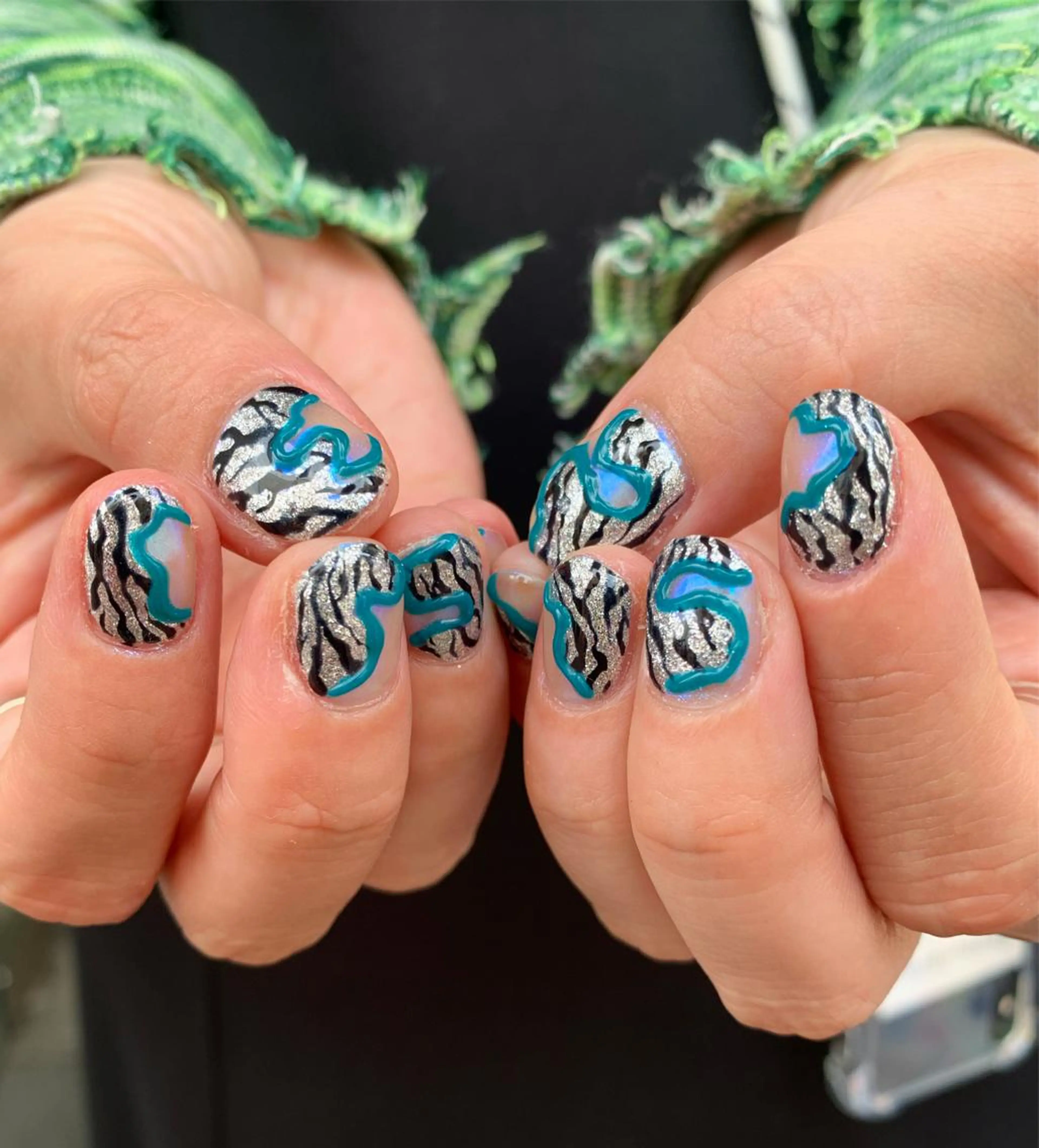 ネイル アニマル柄 ハンドネイル Kureha/ネイル トレンドヘアのマツエク・マツパデザイン